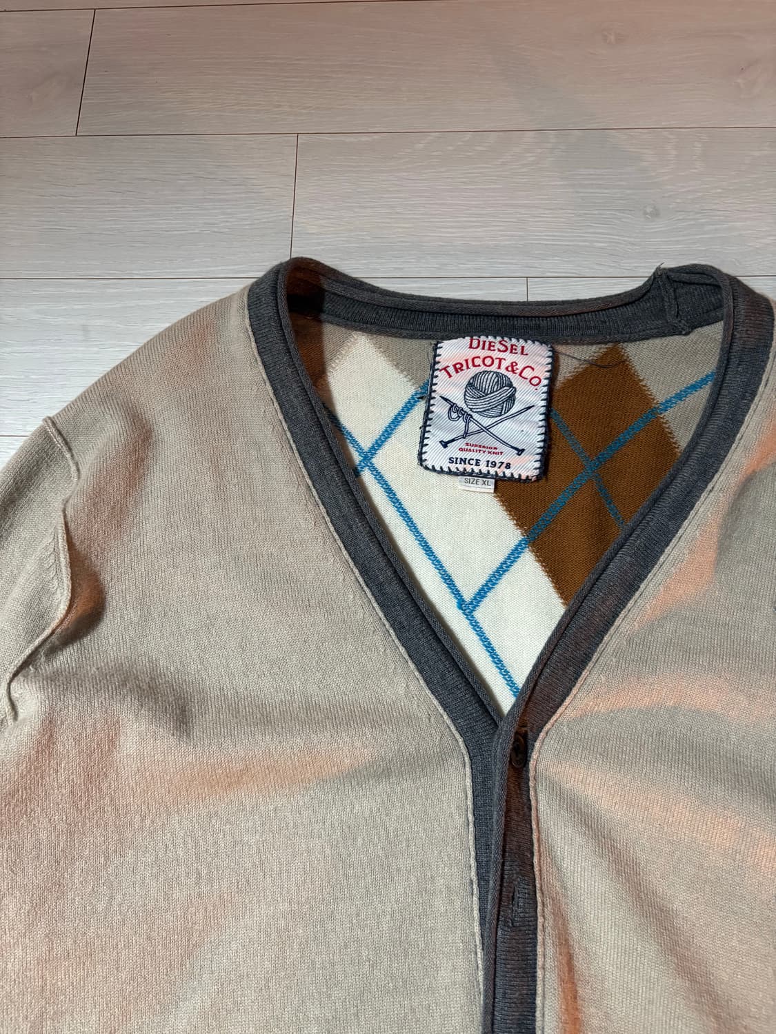 디젤 아가일 가디건 상품이미지3