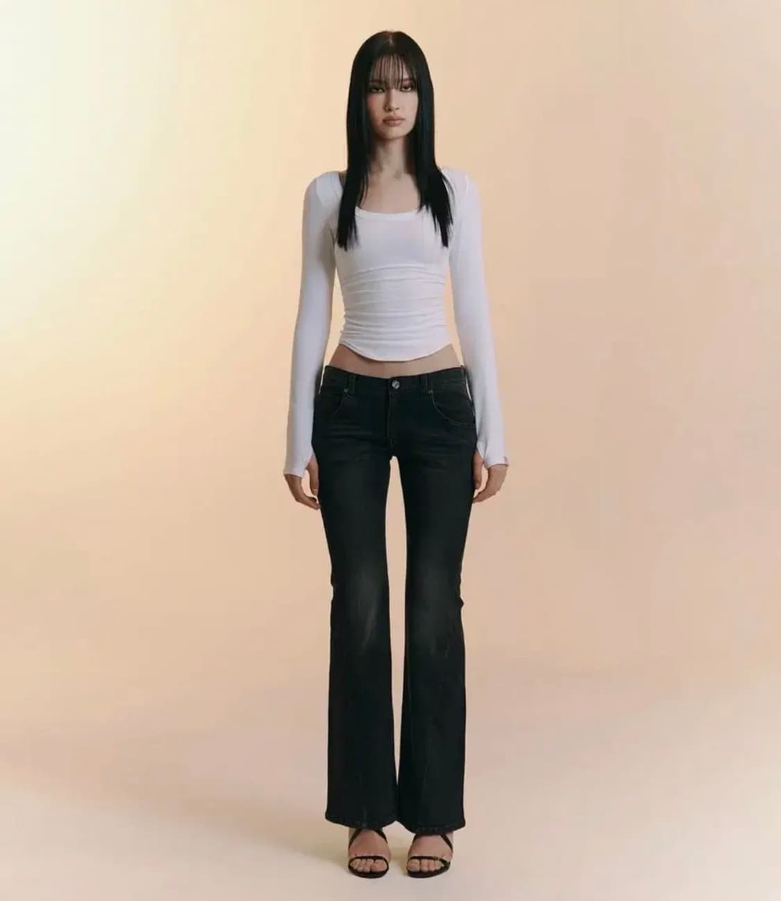 플리즈노팔로우 25빈티지 부츠컷 흑청 M 상품이미지1