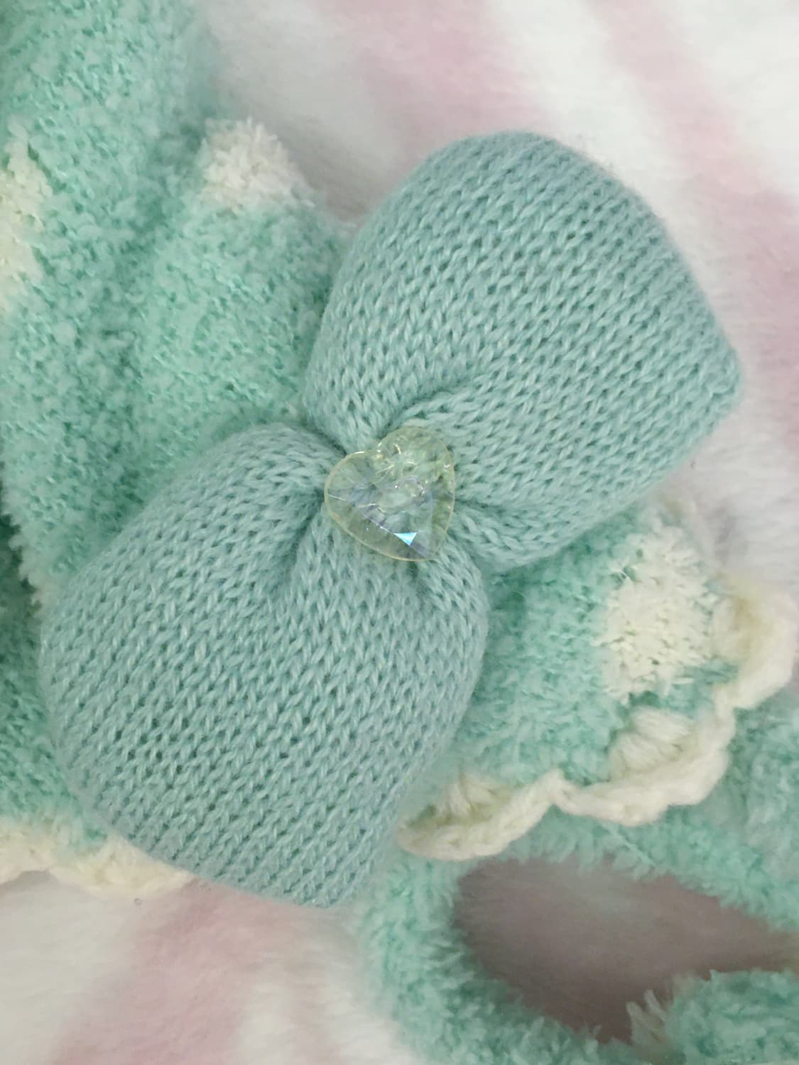 민트 도트 폼폼이 모자 조지후쿠 갸루 땡땡이 대장템 상품이미지6