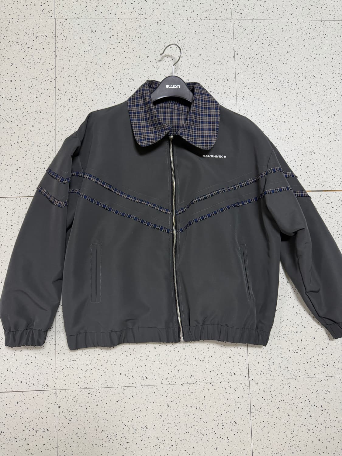 [새상품] 러프넥 체크 리버서블 리버시블 자켓  상품이미지4