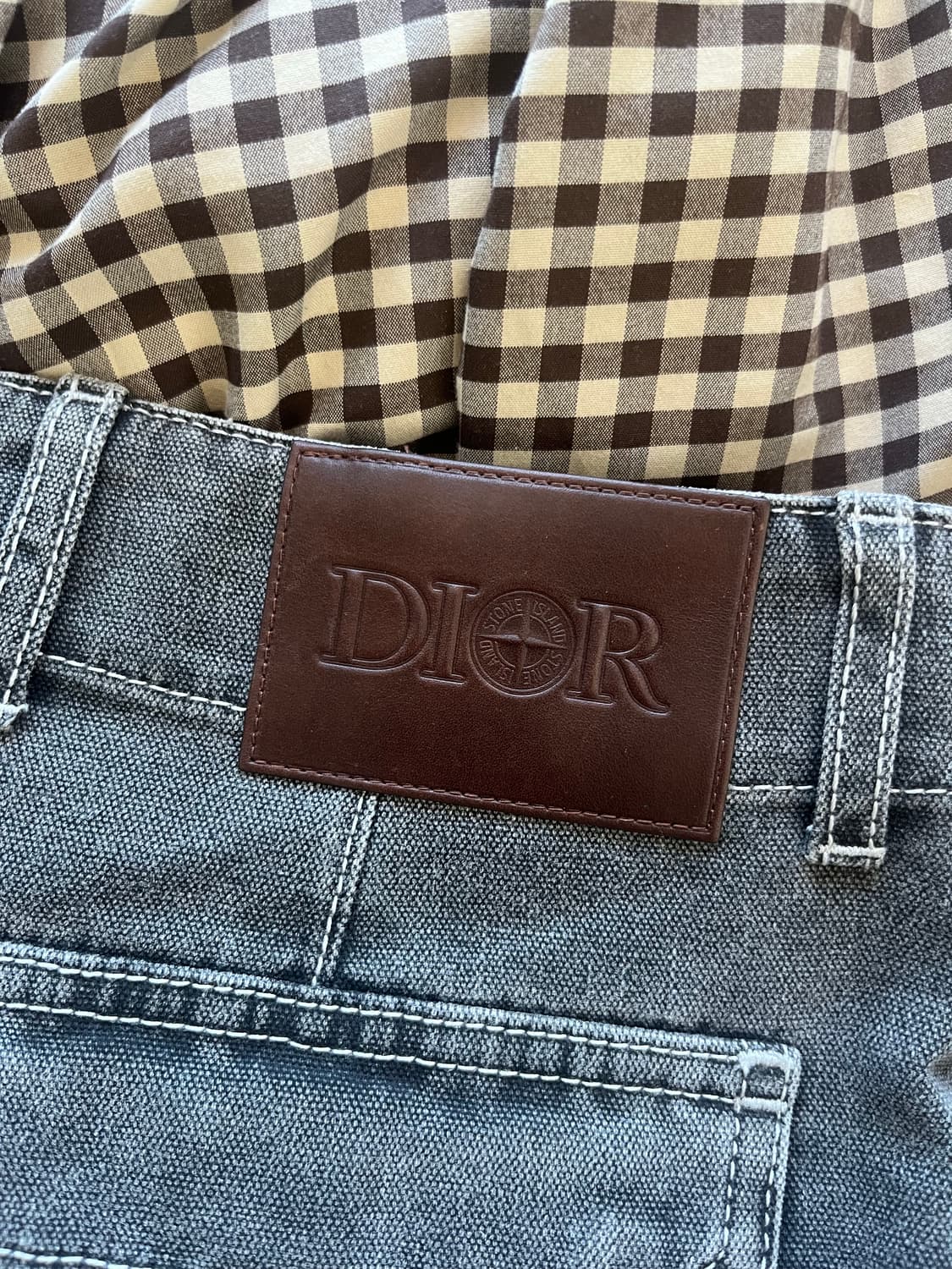 디올 x 스톤 아일랜드 / 카고 진 코튼 캔버스 블랙 / 48 상품이미지5