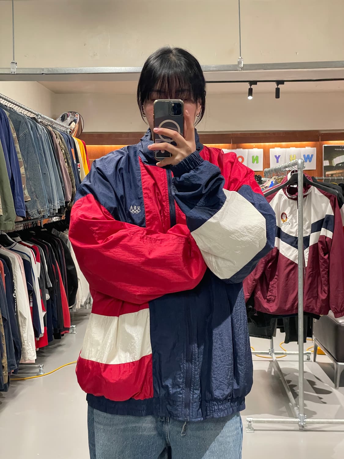 90‘s USA 올림픽 올드스쿨 바람막이   상품이미지2