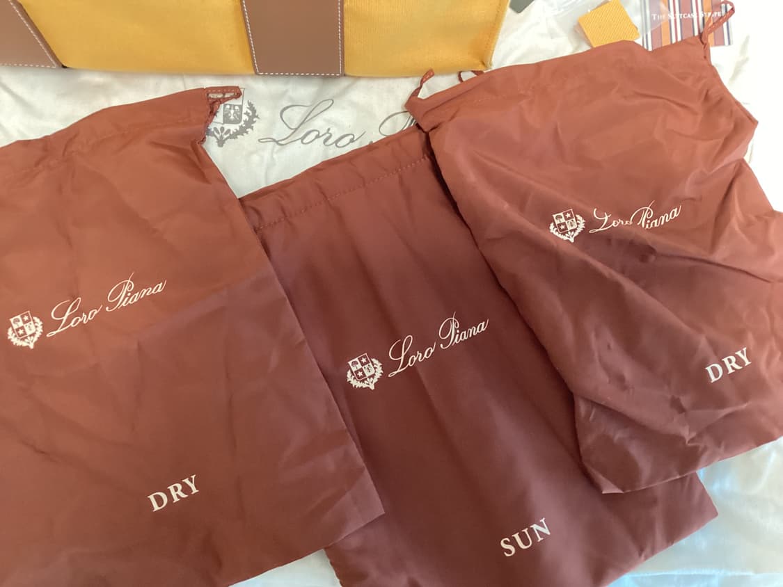 로로피아나 스트라이프 수트케이스 큐브백 상품이미지10