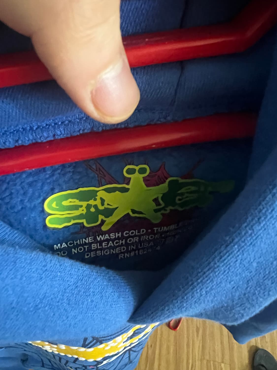 Sp5er 후디 블루 상품이미지3