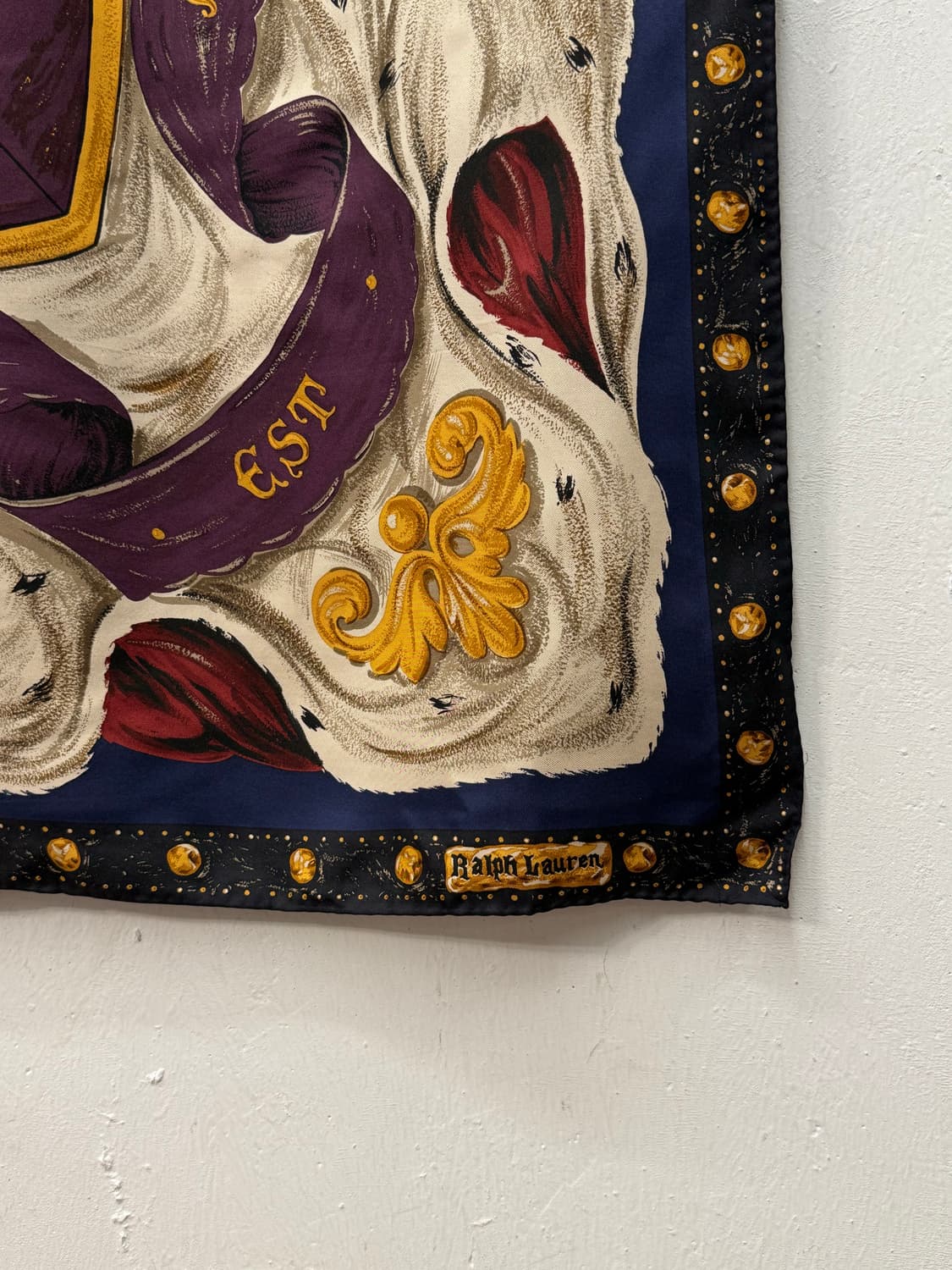 RALPH LAUREN Heraldic Crest & Lion Scarf 상품이미지3