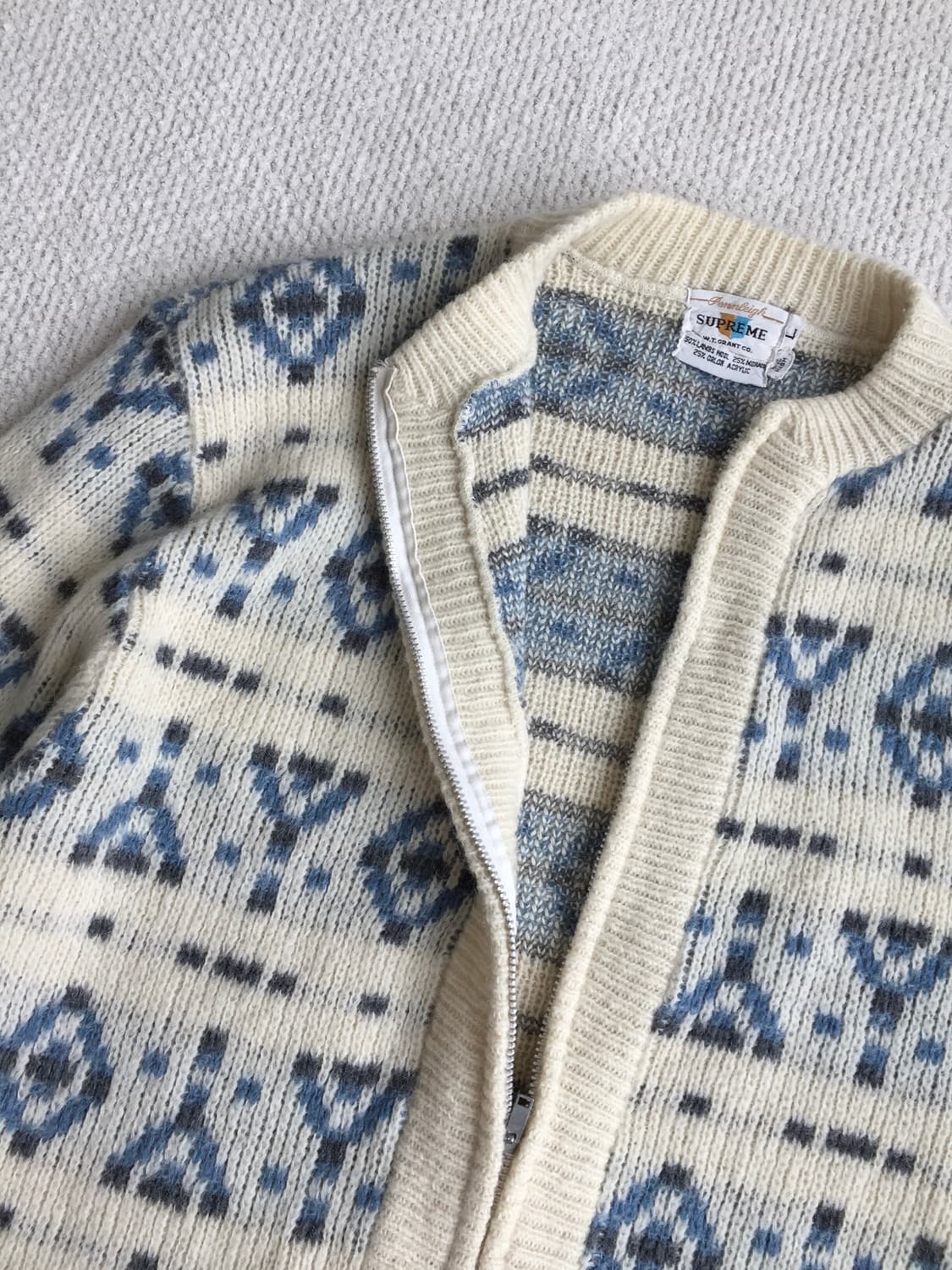 60‘s 모헤어 아즈텍 집업 가디건 상품이미지3