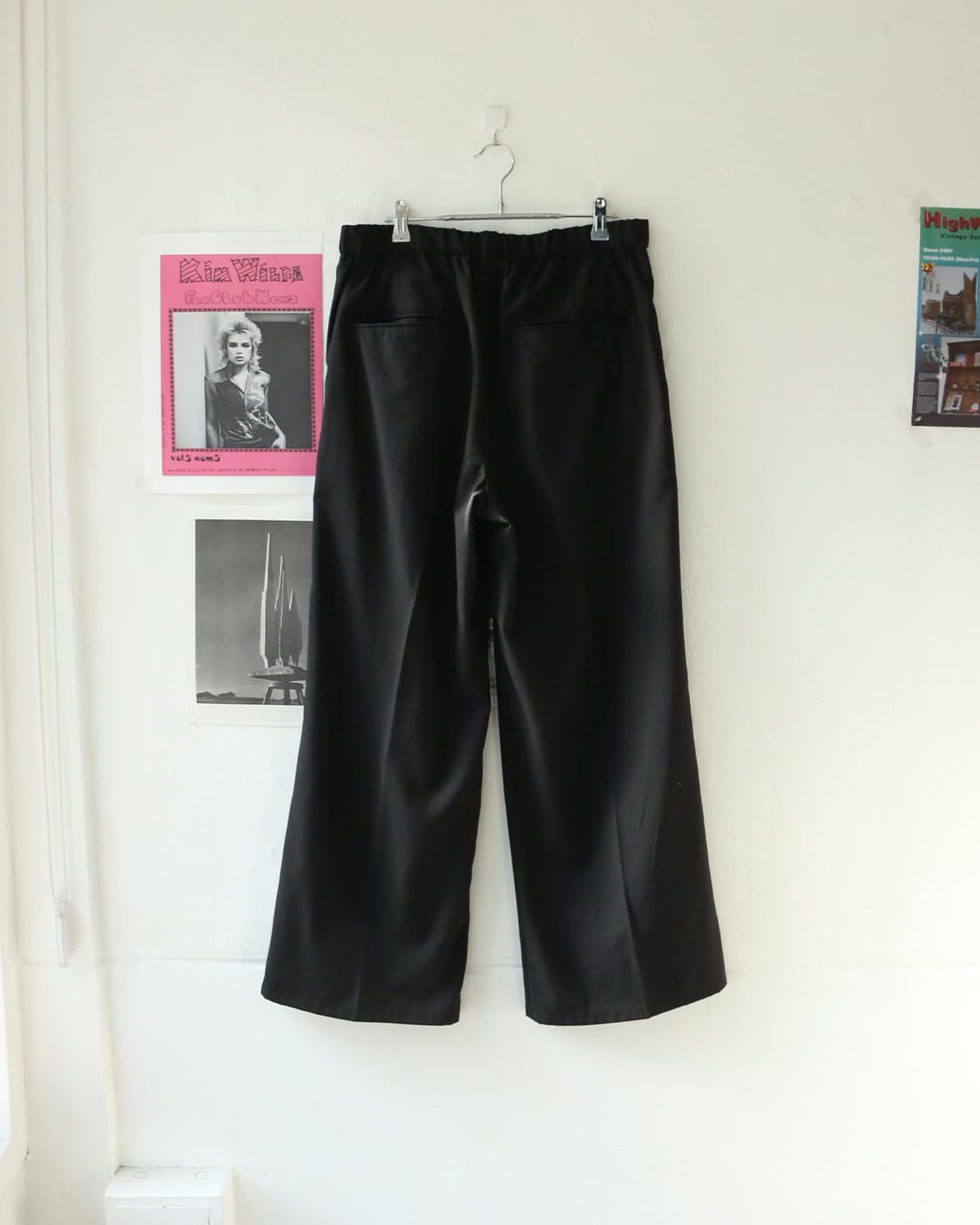  Hare 블랙 와이드 팬츠  상품이미지5