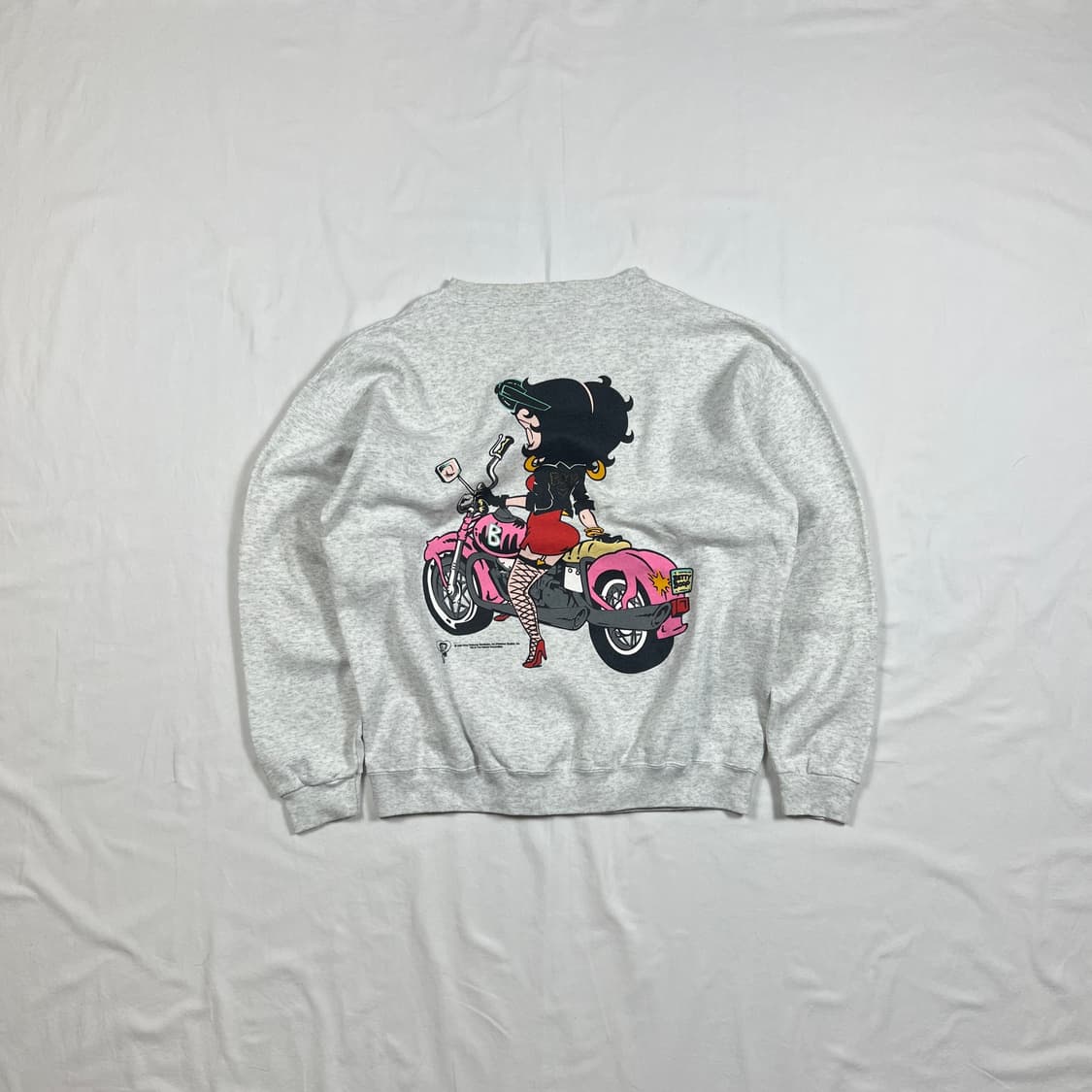 90‘s 94년도 베티붑 betty boop 카툰 로고 맨투맨 상품이미지5