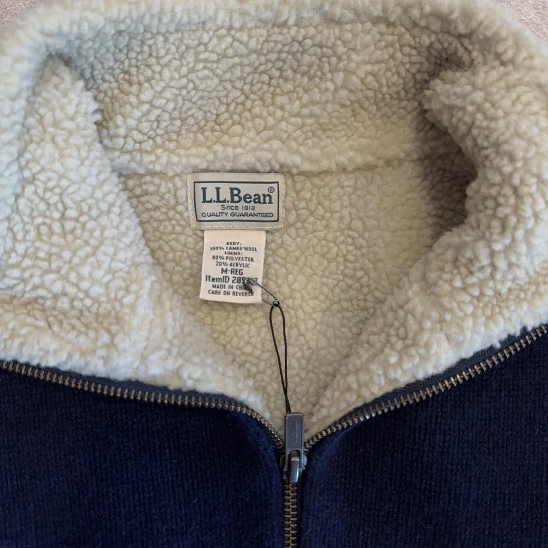 00s 엘엘빈 울 집업 니트 상품이미지3