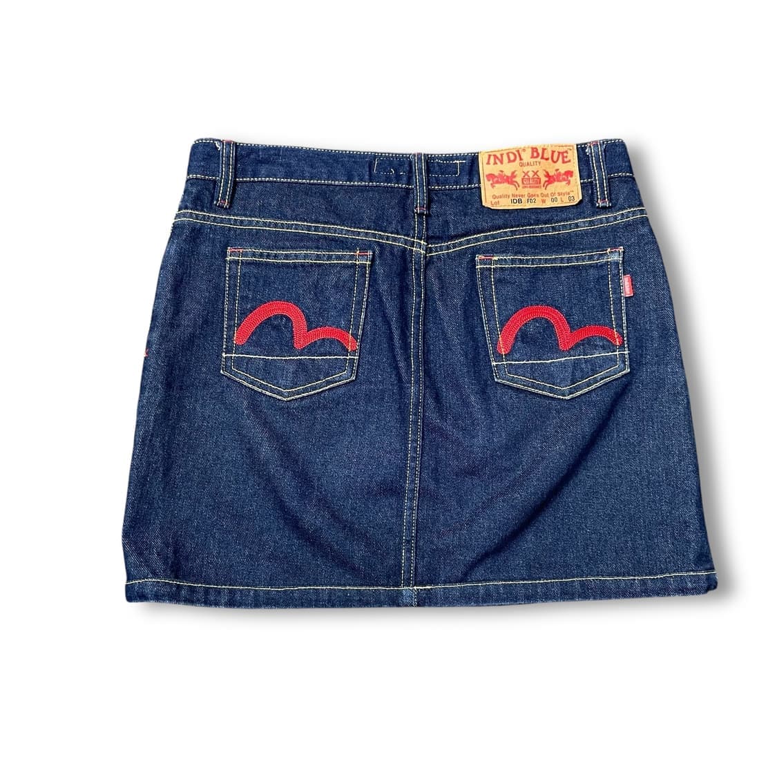 (30) 빈티지 진청 데님 미니스커트 M 상품이미지2