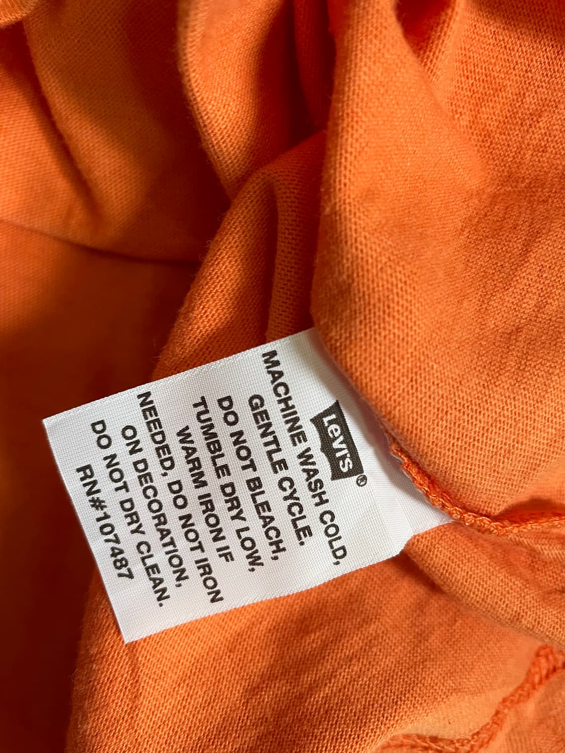 Levi’s 리바이스 빅로고 프린팅 반팔티 오렌지 상품이미지3