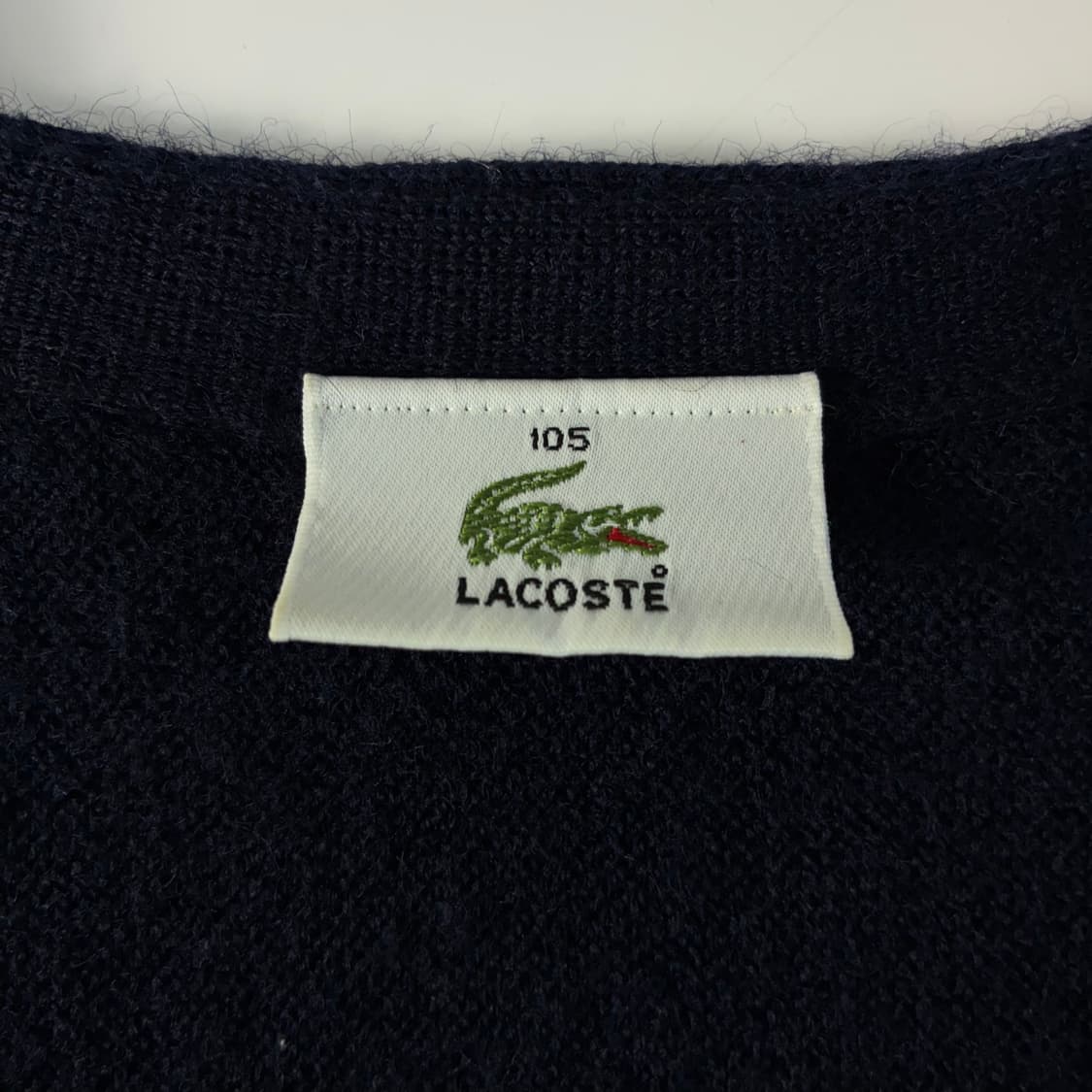 Lacoste 라코스테 퓨어울 로고자수 울 니트 가디건 상품이미지5
