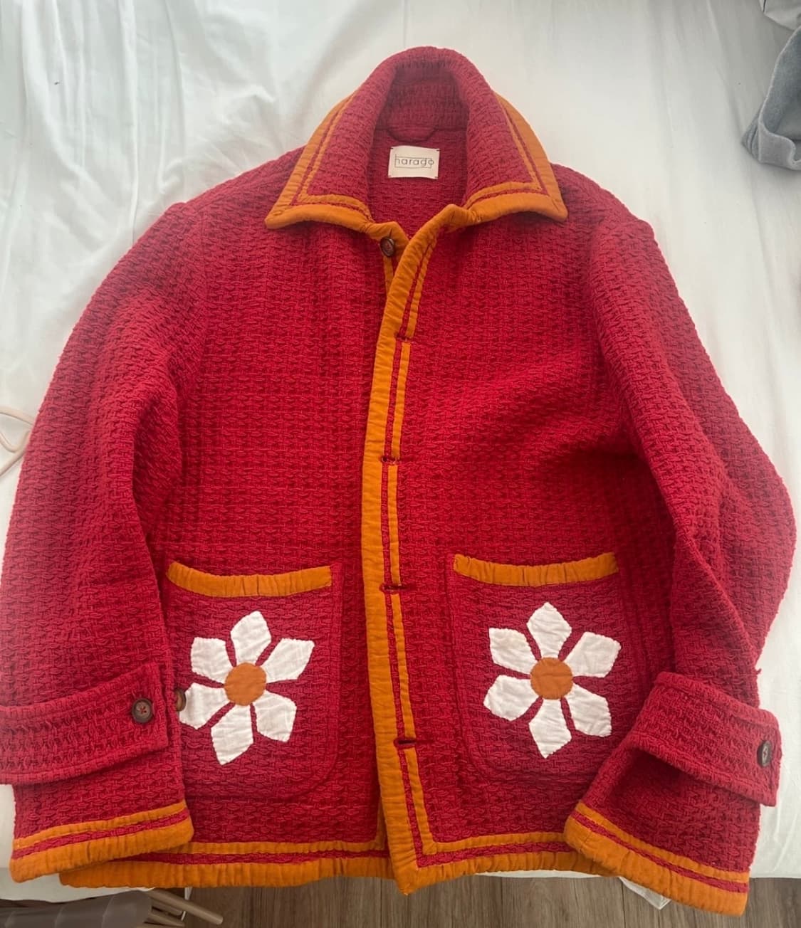 [L]harago 하라고 오가닉 자수 셔츠자켓 상품이미지1