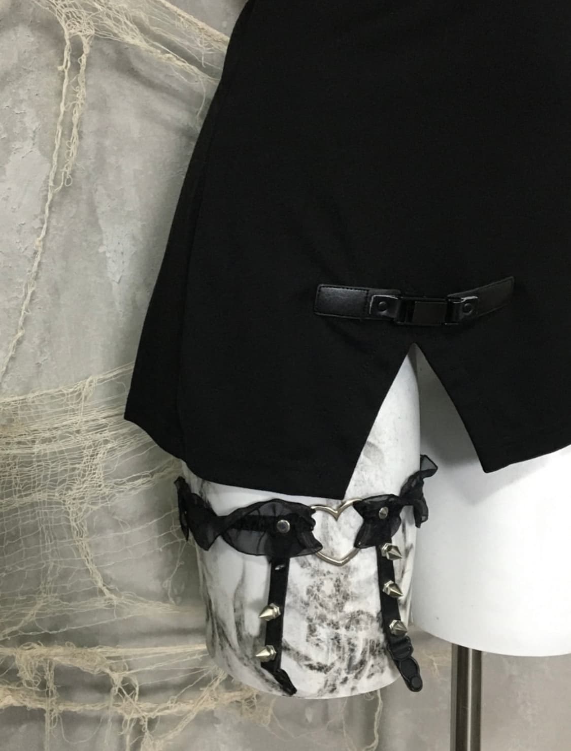 Punk Rave Neck Detail Onepiece 상품이미지3