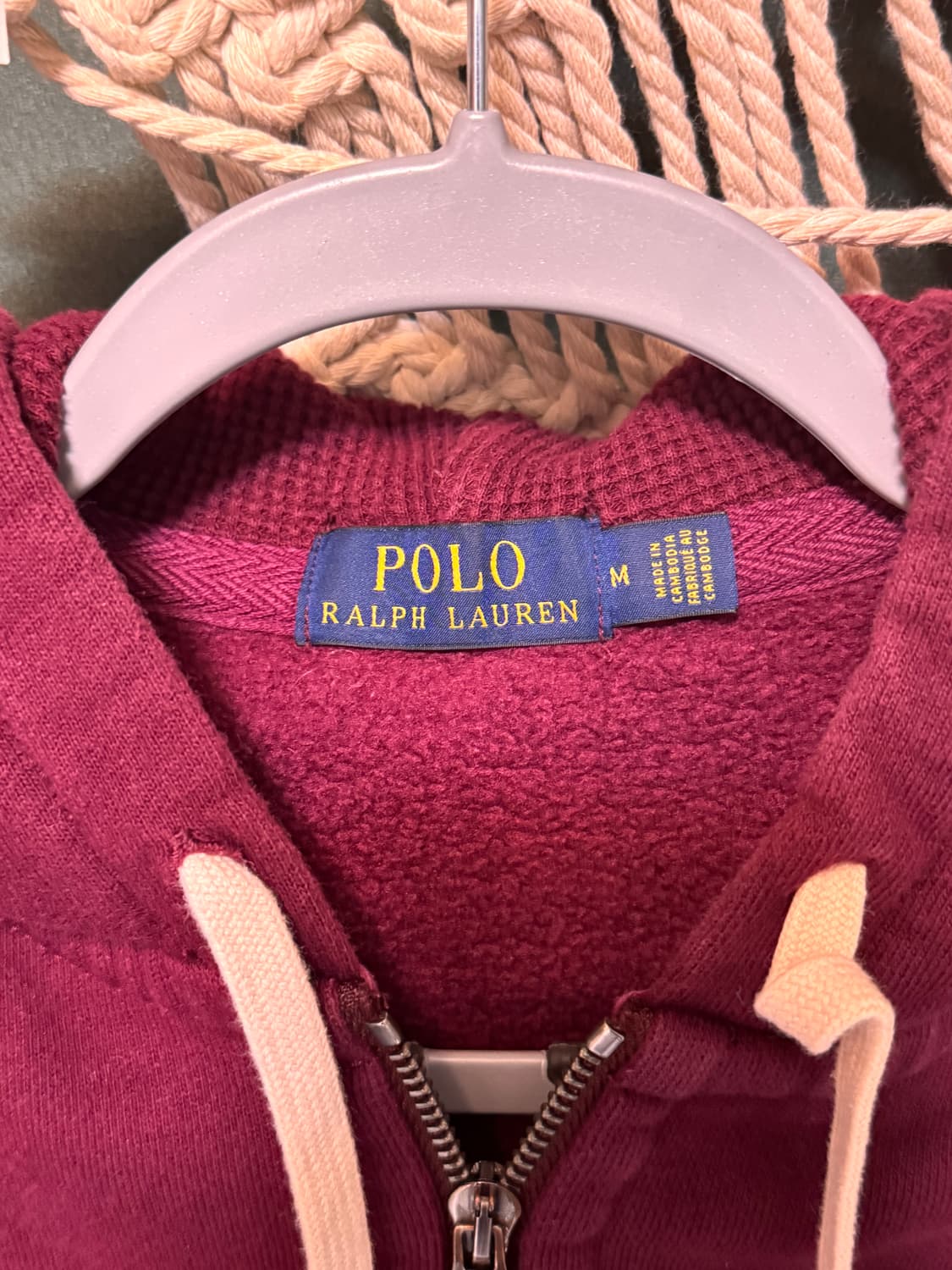 Polo 와플 후드집업 (M) 상품이미지3