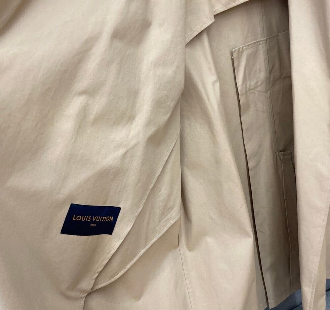 루이비통 더블레이어 트렌치코트 베이지 사이즈 46 상품이미지7