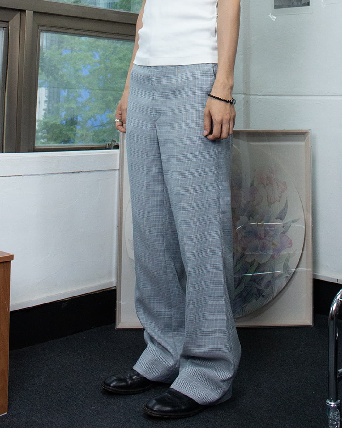 70s Sears 플레어 체크 팬츠 상품이미지3