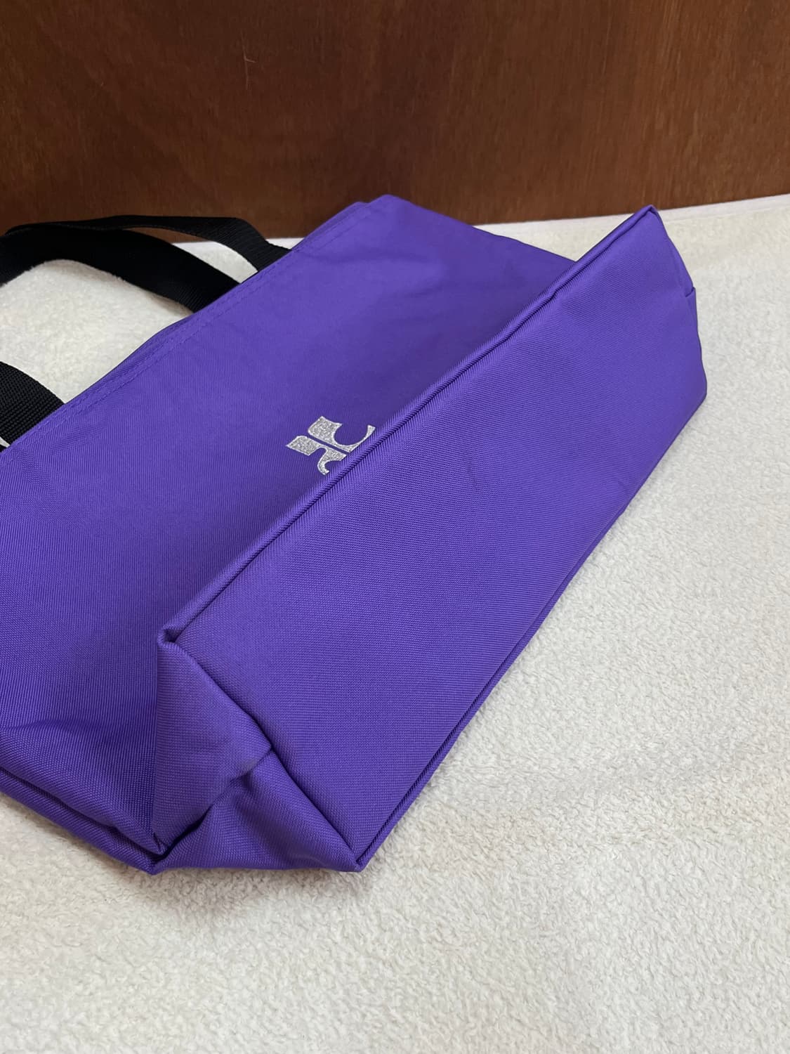 꾸레쥬 로고 쇼퍼백 퍼플 상품이미지8