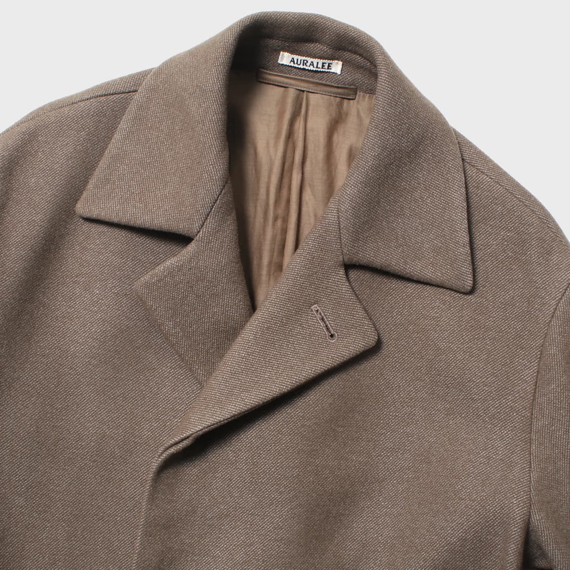 AURALEE wool silk melton  soutien collar coat  상품이미지2
