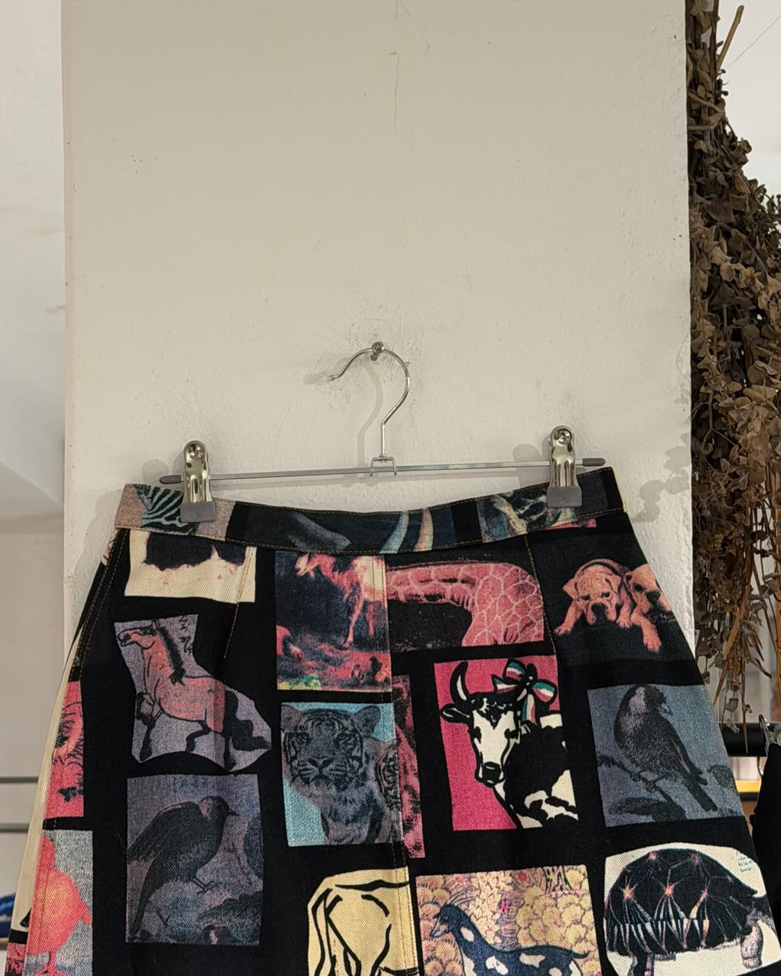 모스키노 진스 멀티컬러 애니멀 프린팅 미니스커트  상품이미지5