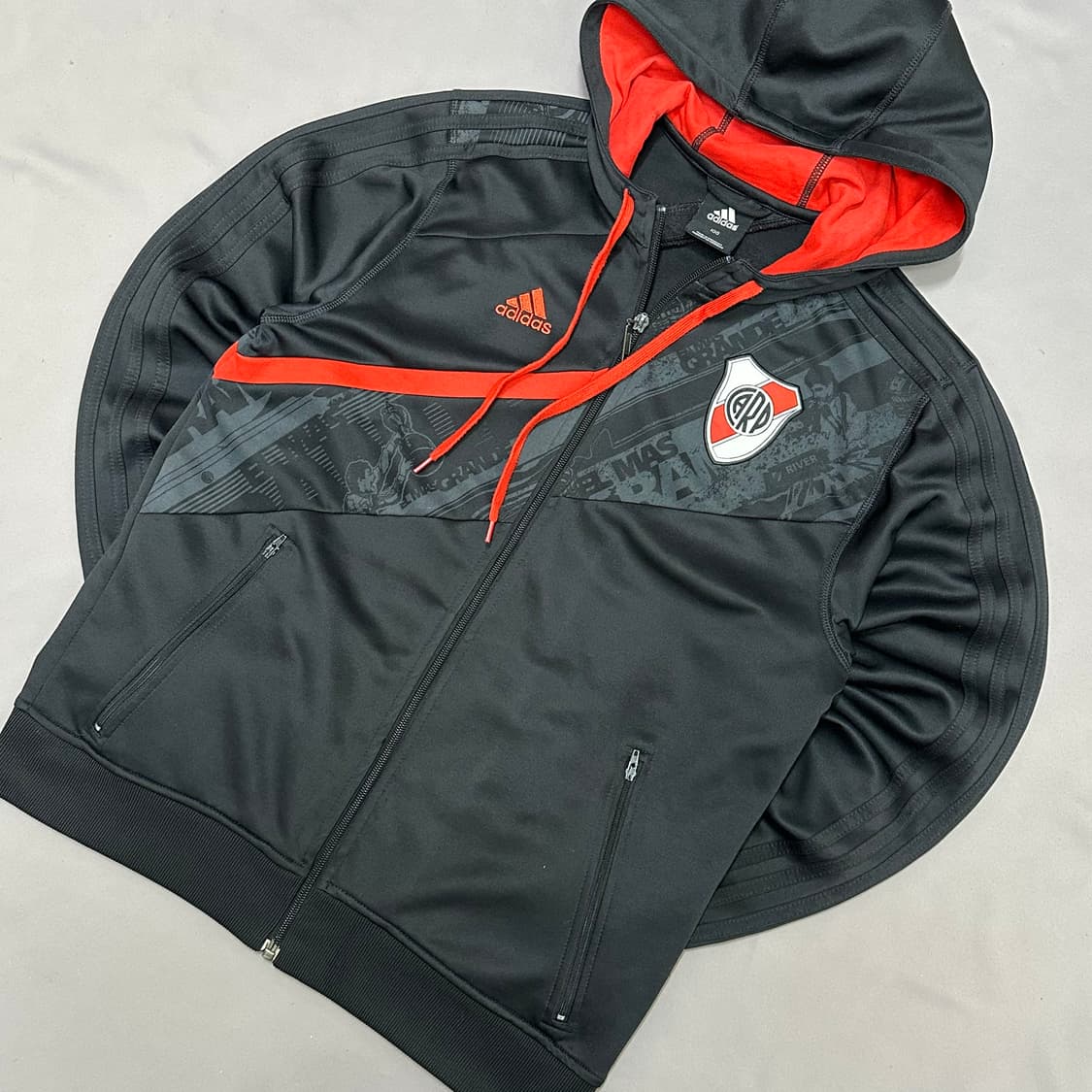 아디다스 레어템 리버플레이트 빈티지 후드집업 100 상품이미지3