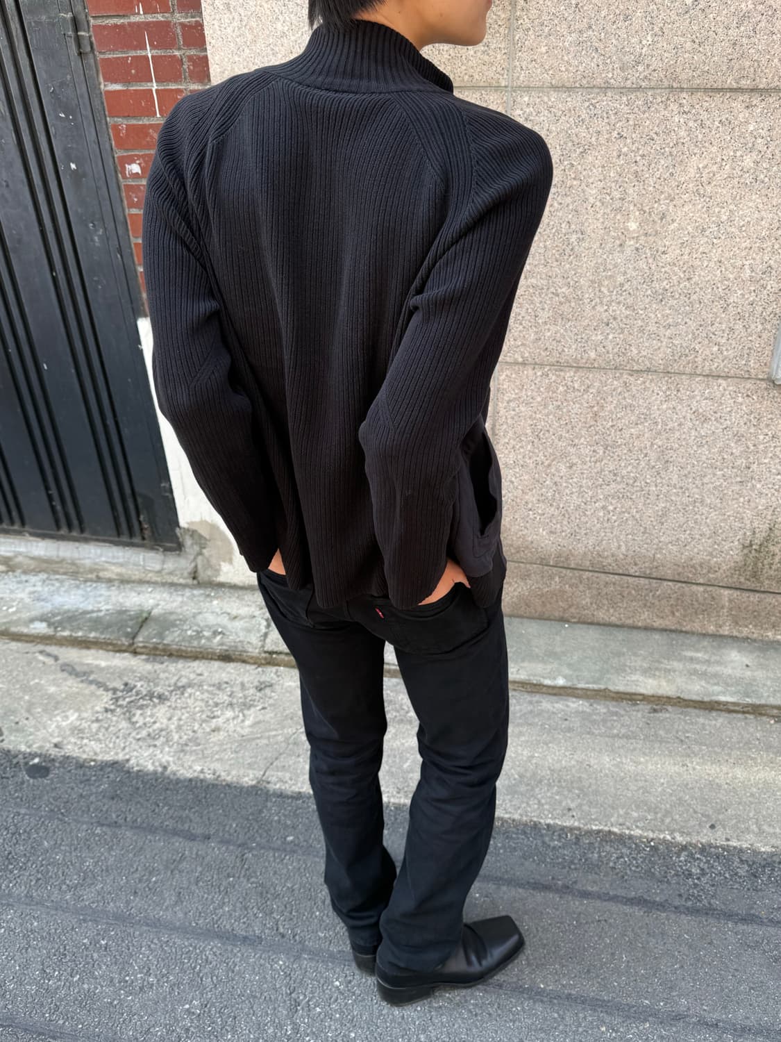 Calvin Klein knit-sweat zip-up 상품이미지2