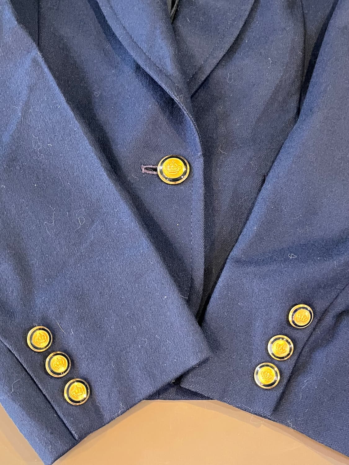 80-90년대 펜들턴 금장 울 크롭 블레이저 (미국제) 상품이미지4