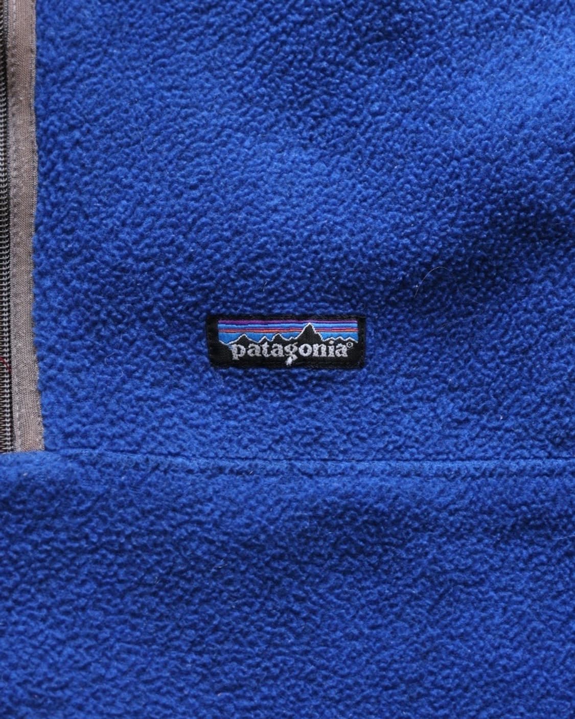 파타고니아 빈티지 00s 마수피얼 신칠라 하프집업 플리스 네이비 블루 L 상품이미지4