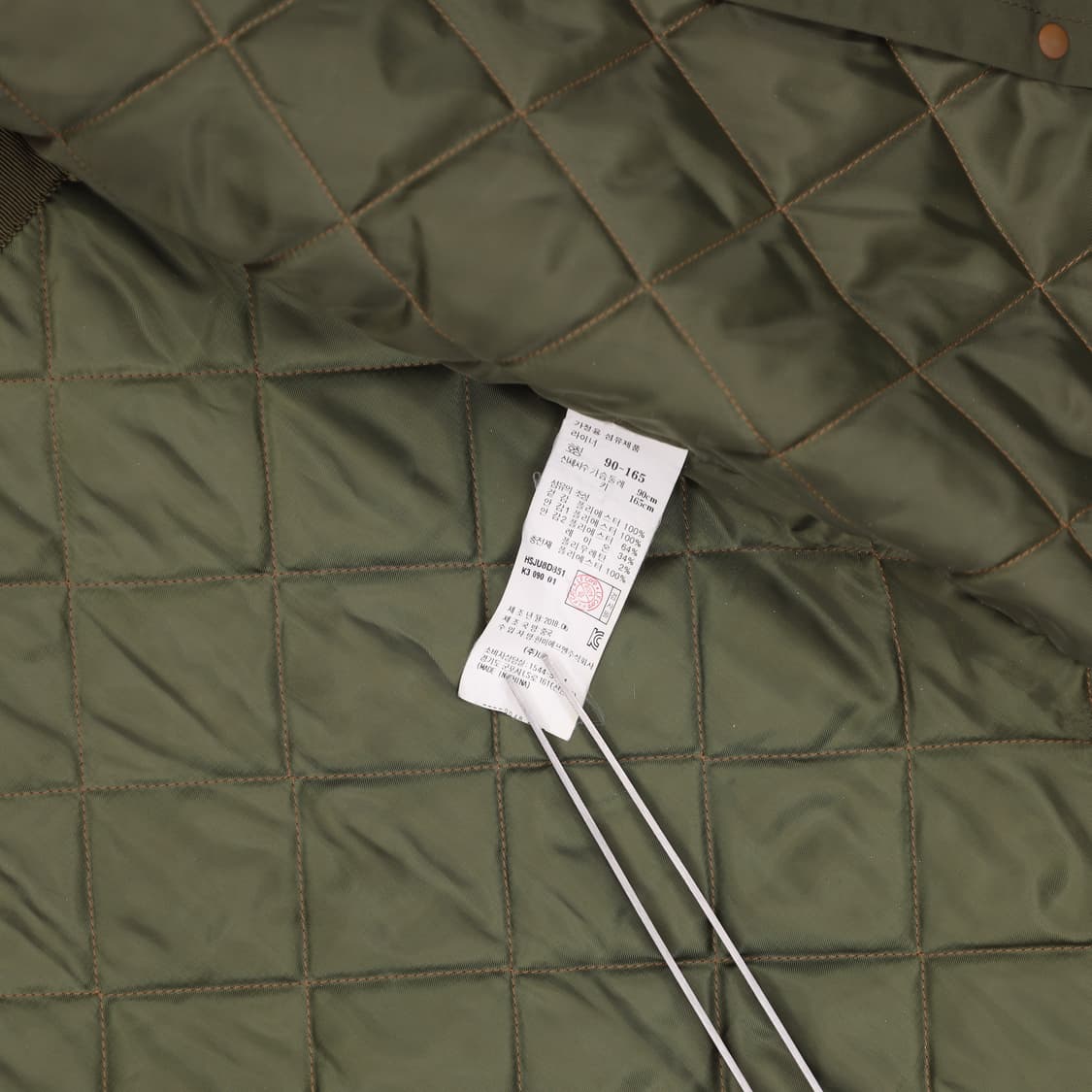 90 헤지스레이디스 캐주얼 후드 야상 점퍼 4269 상품이미지8