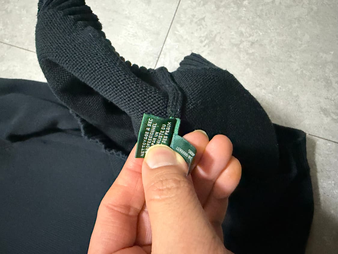 랄프로렌 폴로 숄카라 앨보레더패치 원피스 니트  44~55size 상품이미지5