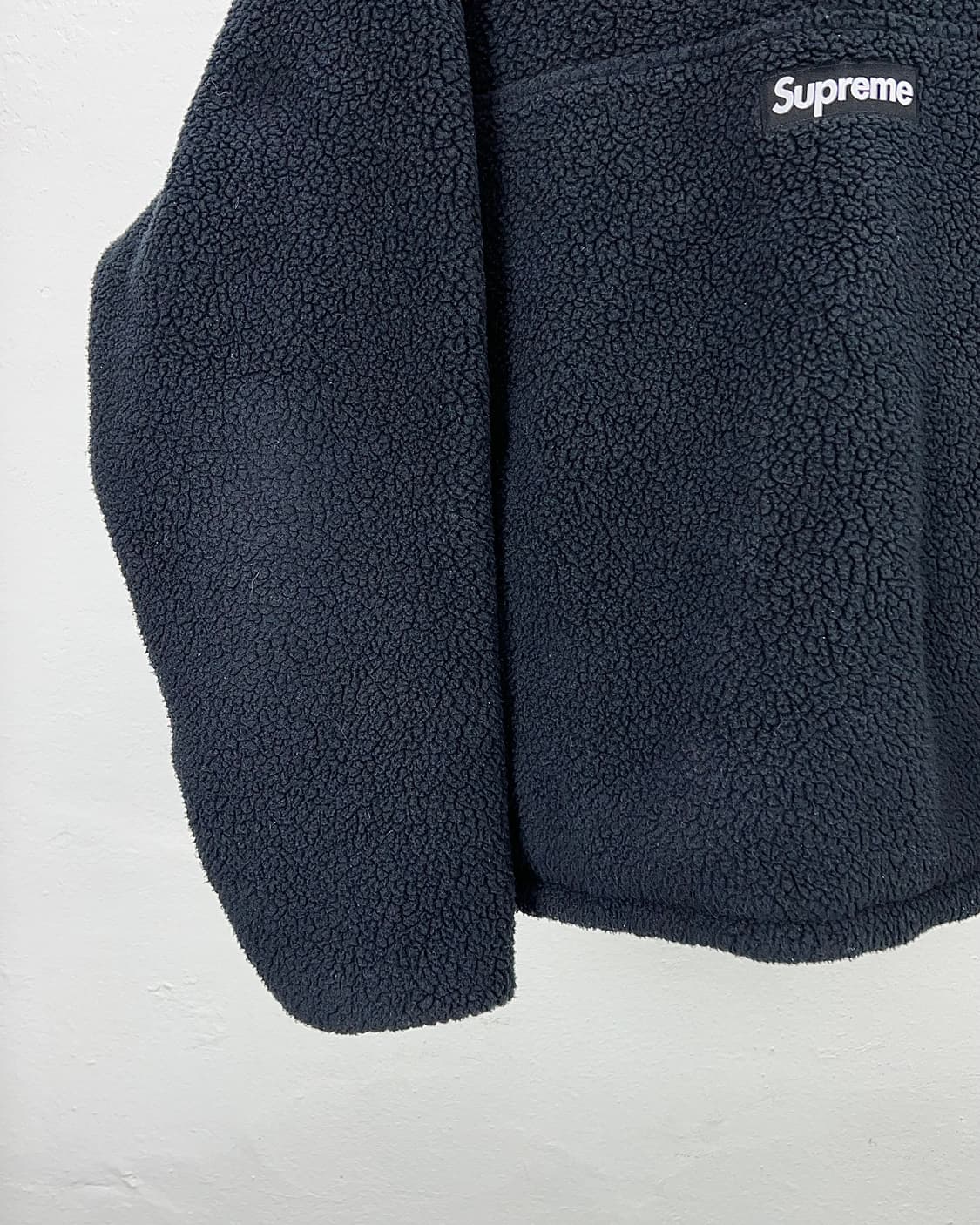 슈프림 24fw 폴라텍 셔링 리버시블 풀오버 블랙 상품이미지5