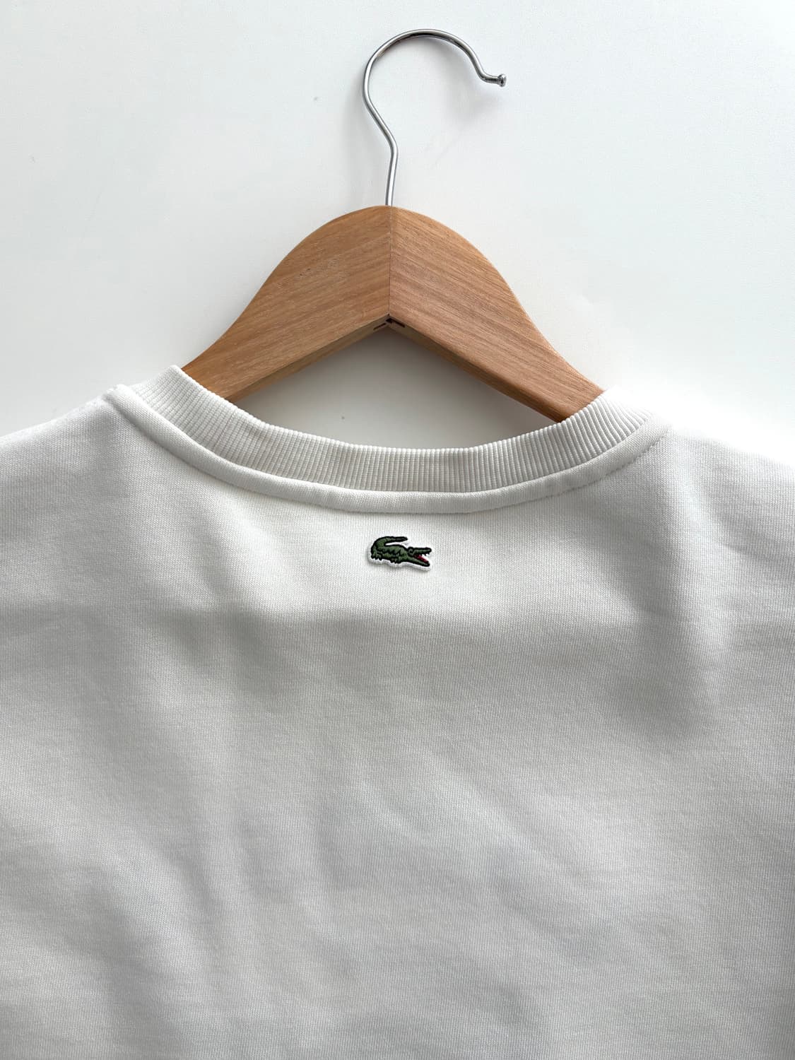 Lacoste 라코스테 화이트컬러 빅크록 맨투맨 (36) 상품이미지5