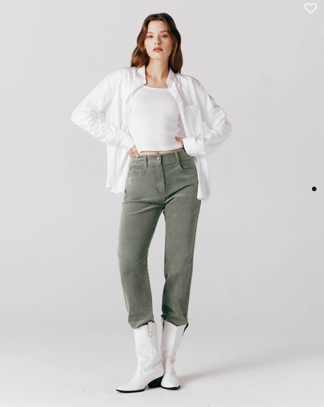 지오다노 코듀로이 팬츠 애쉬민트 26 상품이미지1