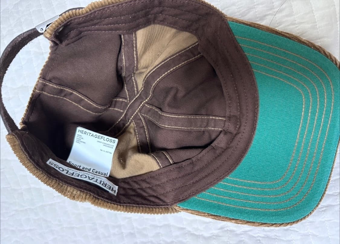 헤리티지 플로스 코듀로이 베이지 볼캡 모자 상품이미지2