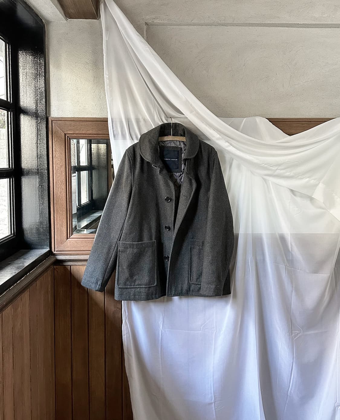 TOMMY HILFIGER high neck quilted coat 상품이미지5