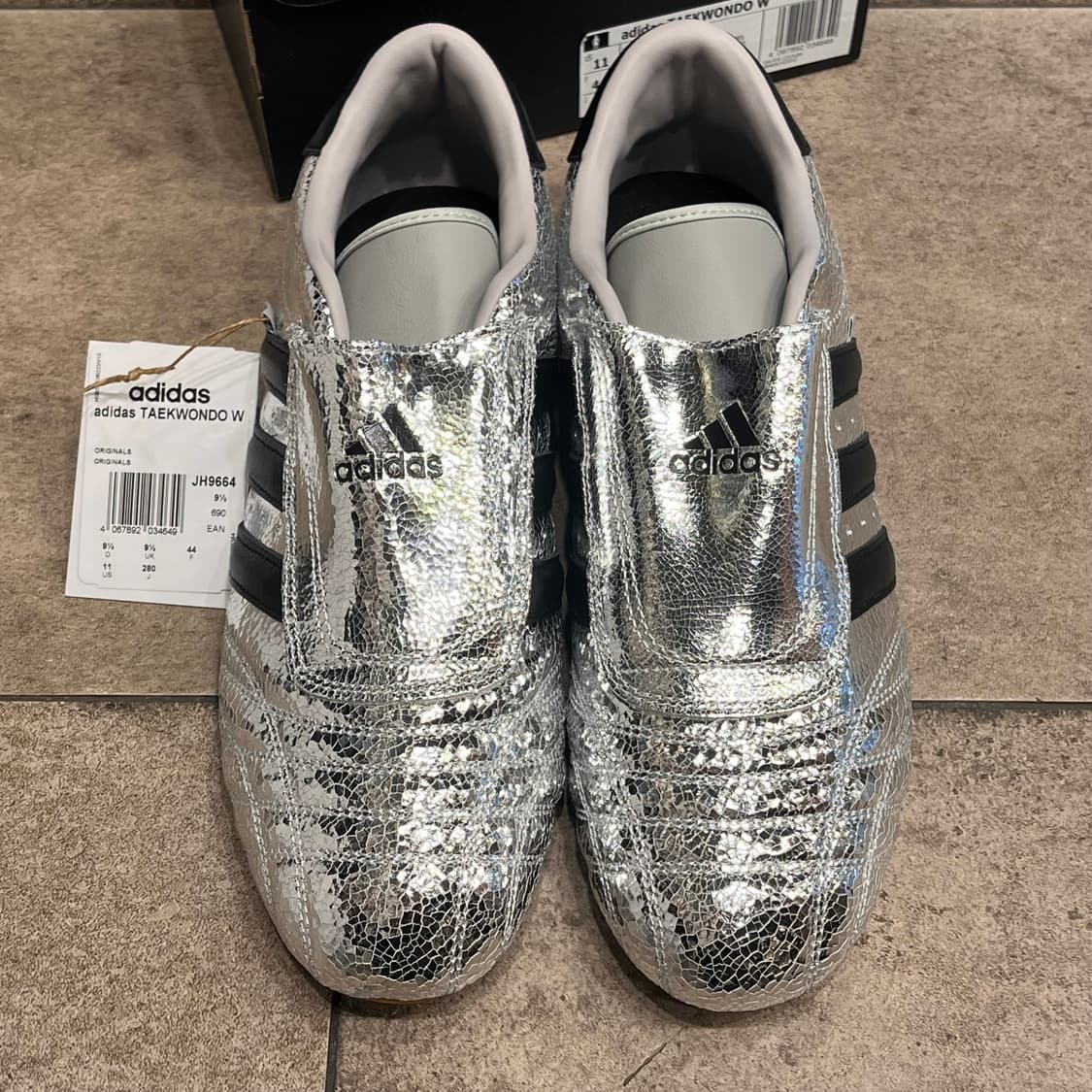 [택포](280)(새상품)아디다스 태권도W 메탈릭실버 블랙 상품이미지2