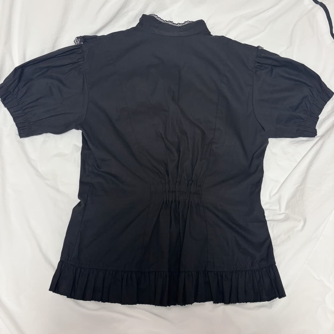 addictrap 블라우스 레이스 셔츠 검정 고스 고딕 빈티지 공겜여주 상품이미지2