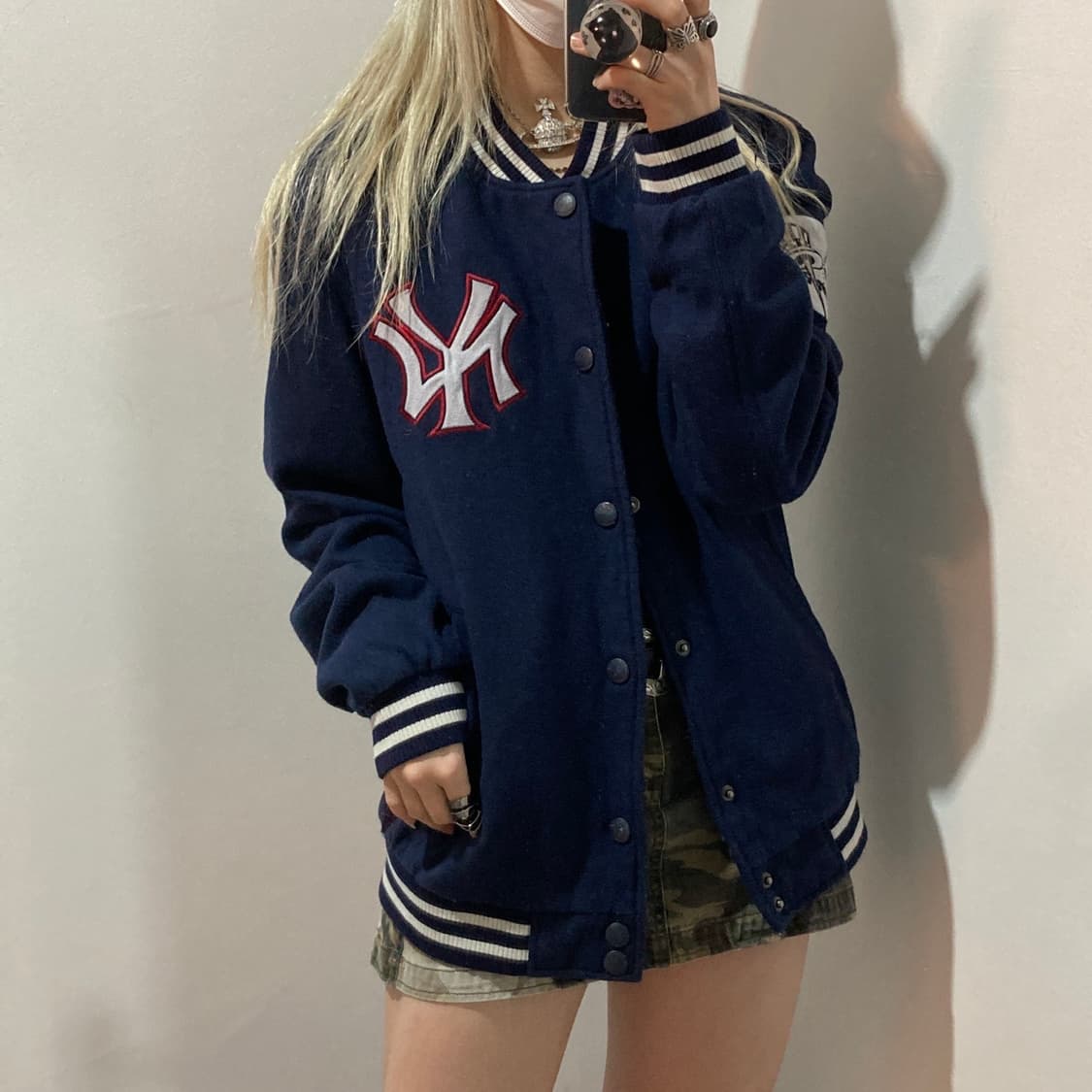 MLB 뉴욕양키즈 바시티 자켓 상품이미지1