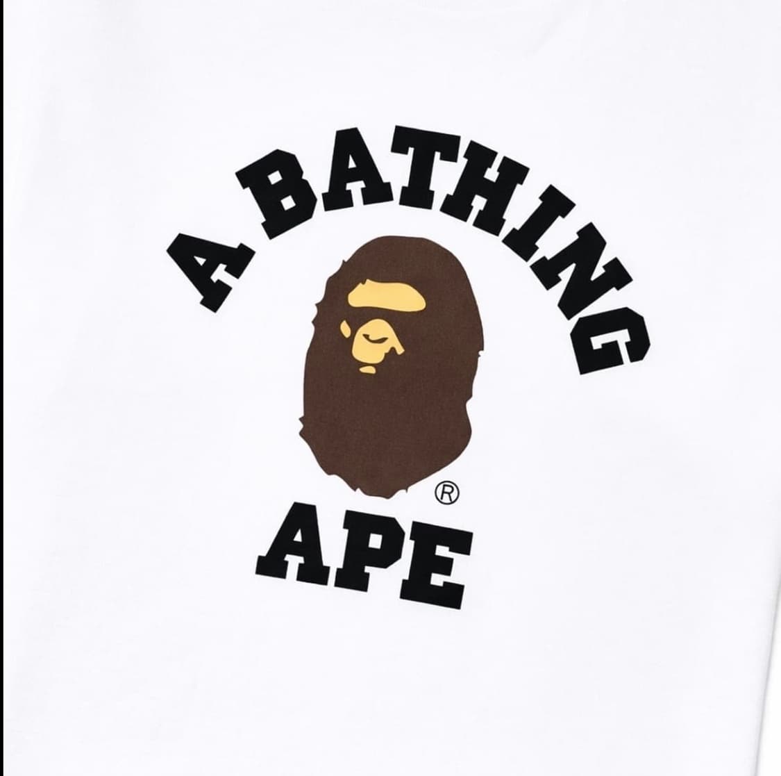 🔥[무료배송/새상품]🔥베이프 컬리지 반팔티 남녀공용 2color 상품이미지5