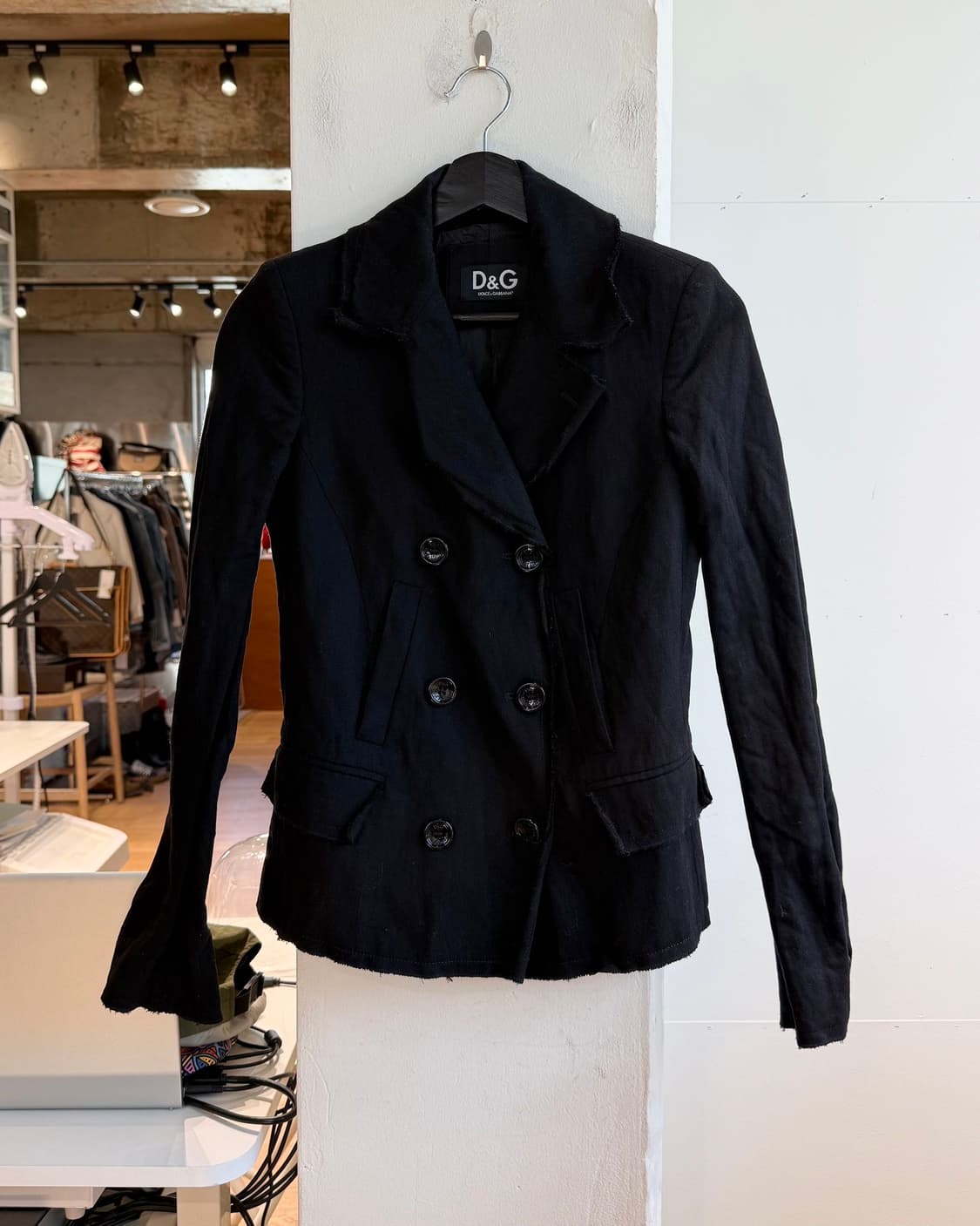 돌체앤가바나 블랙 더블 브레스티드 재킷 상품이미지2