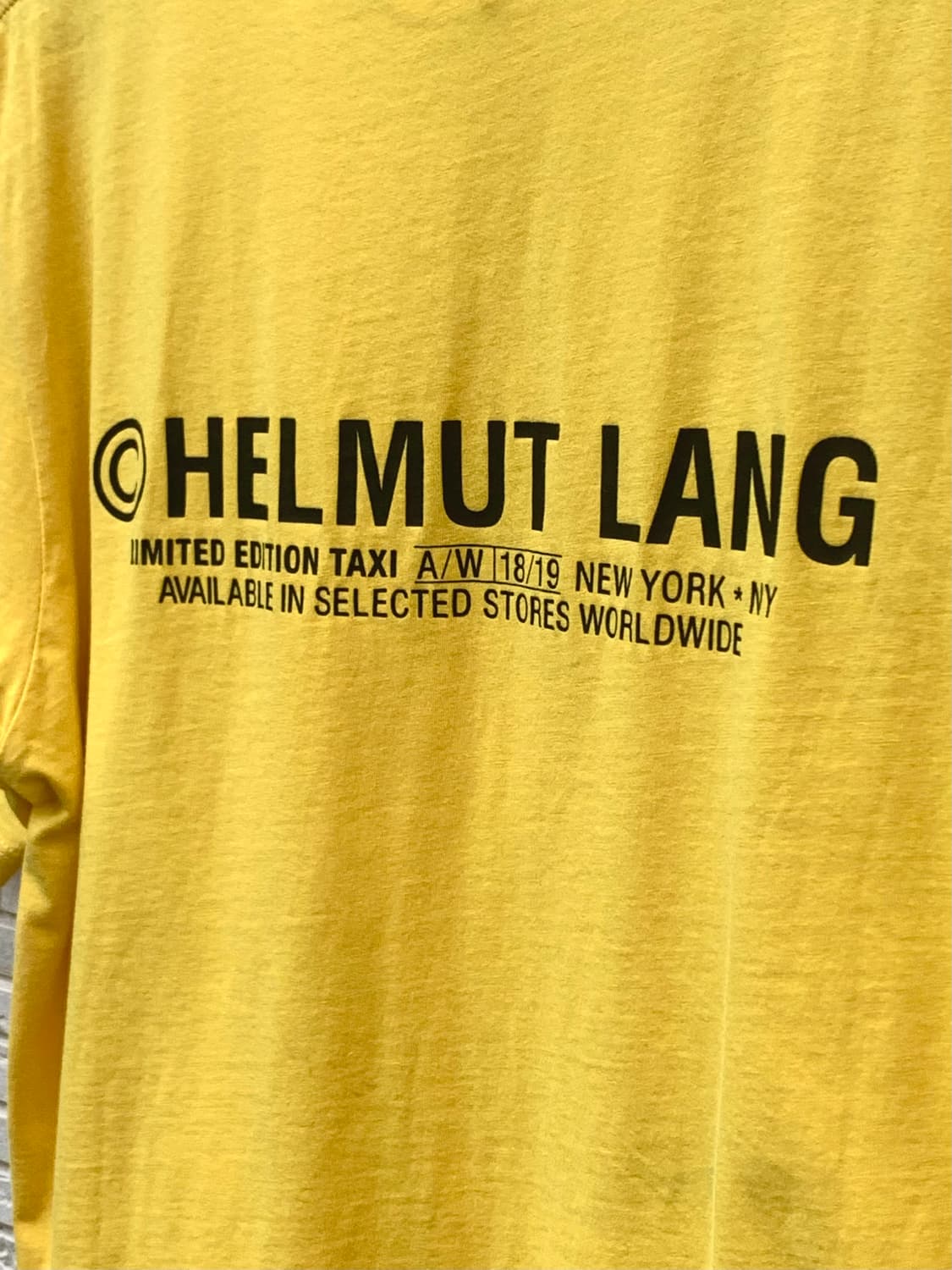 헬무트랭 택시 반팔 티셔츠 (yellow) 상품이미지9