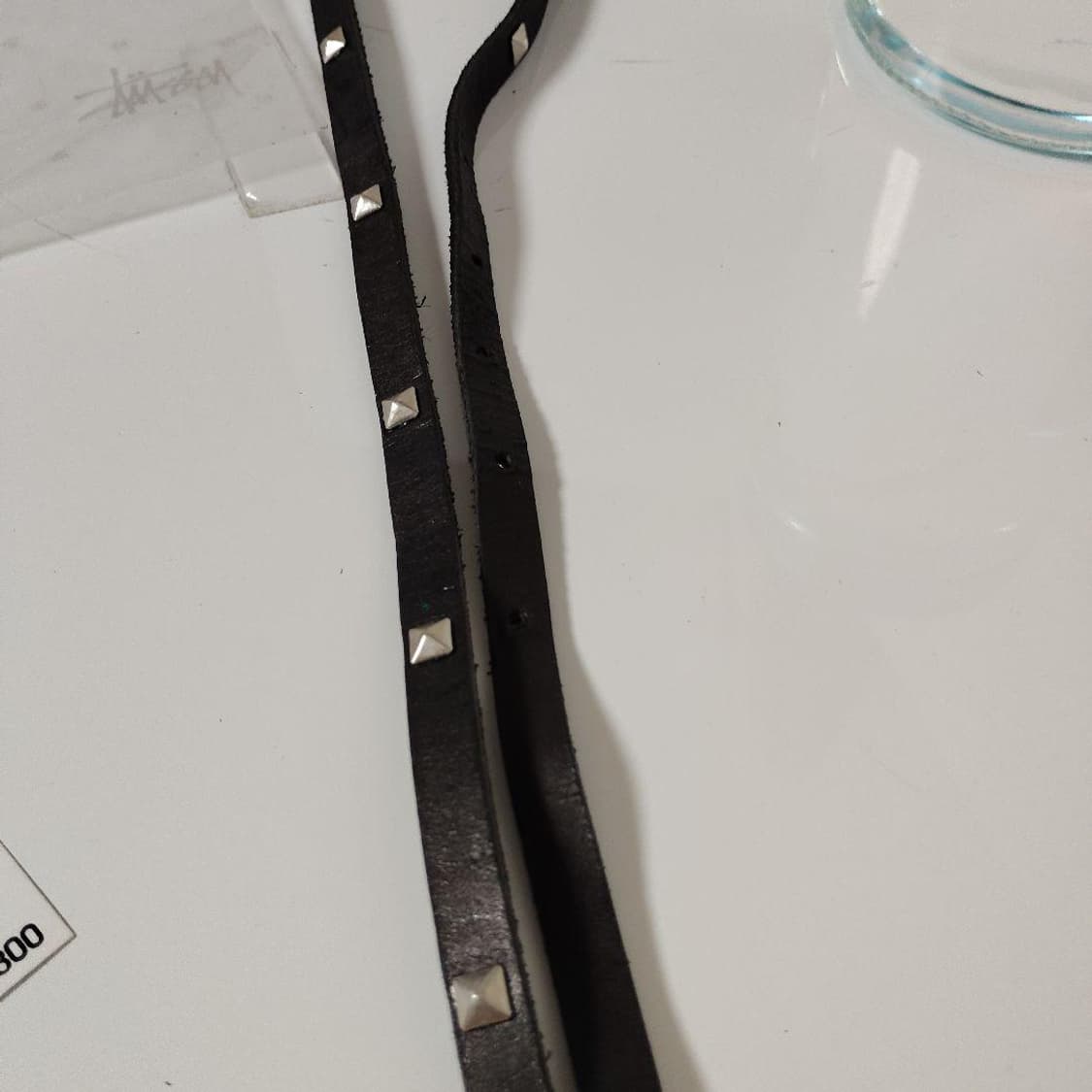 00s 올드 스투시 스터드 레더 벨트 상품이미지5