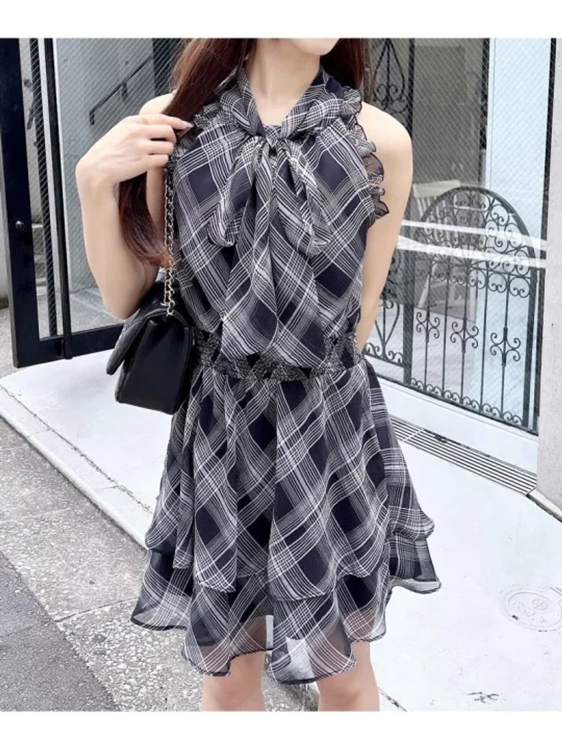INGNI 잉그니 일브 체크 3WAY 미니원피스 상품이미지2