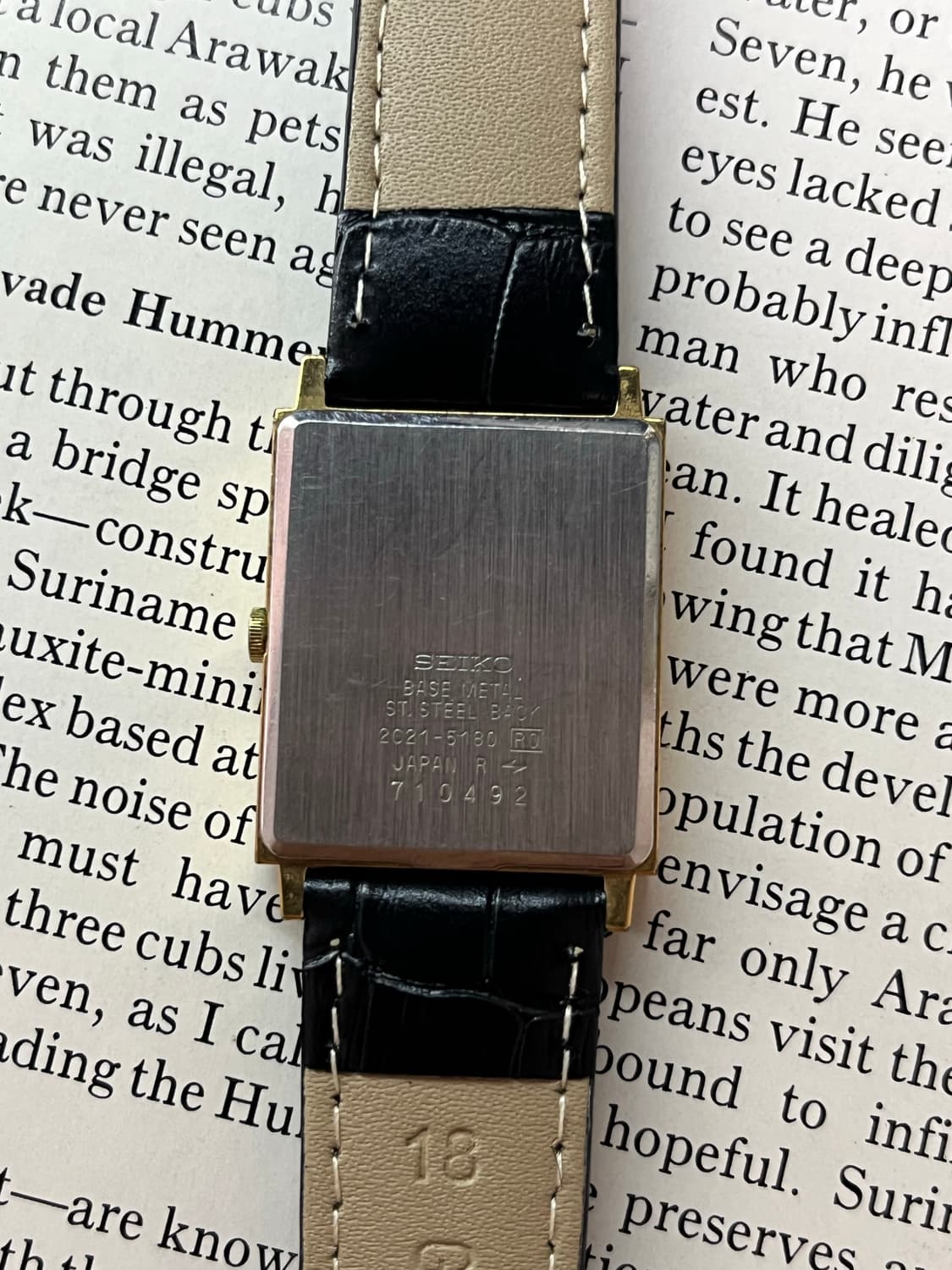 세이코 탱크 쿼츠 2C21-5180   상품이미지6