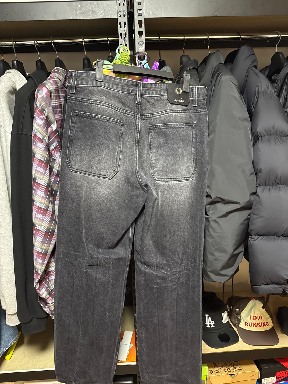 솔리드옴므 흑청 데님 팬츠 48size 상품이미지2