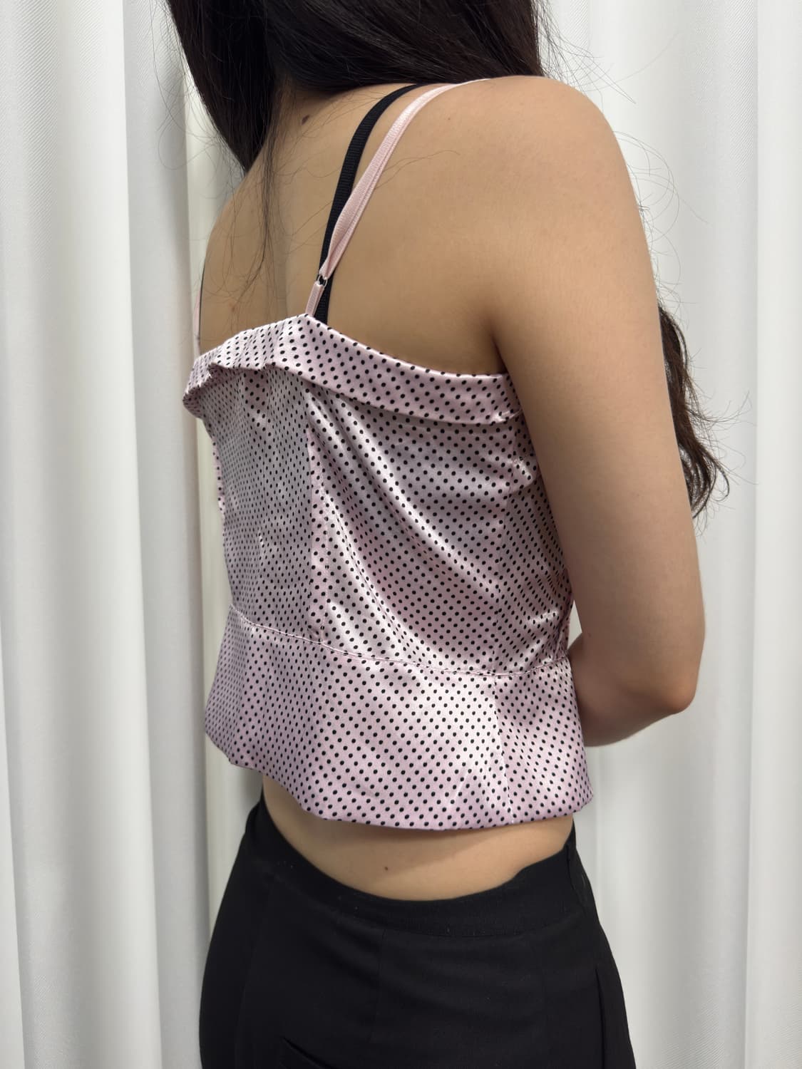 dot design blouse 상품이미지4