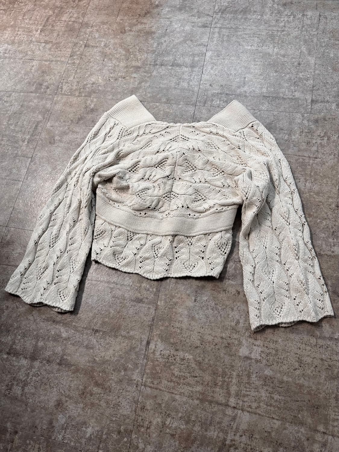 플레어 슬리브 가디건 버튼 레이어드 넥 원피스 쇼츠 pcs SET 상품이미지7