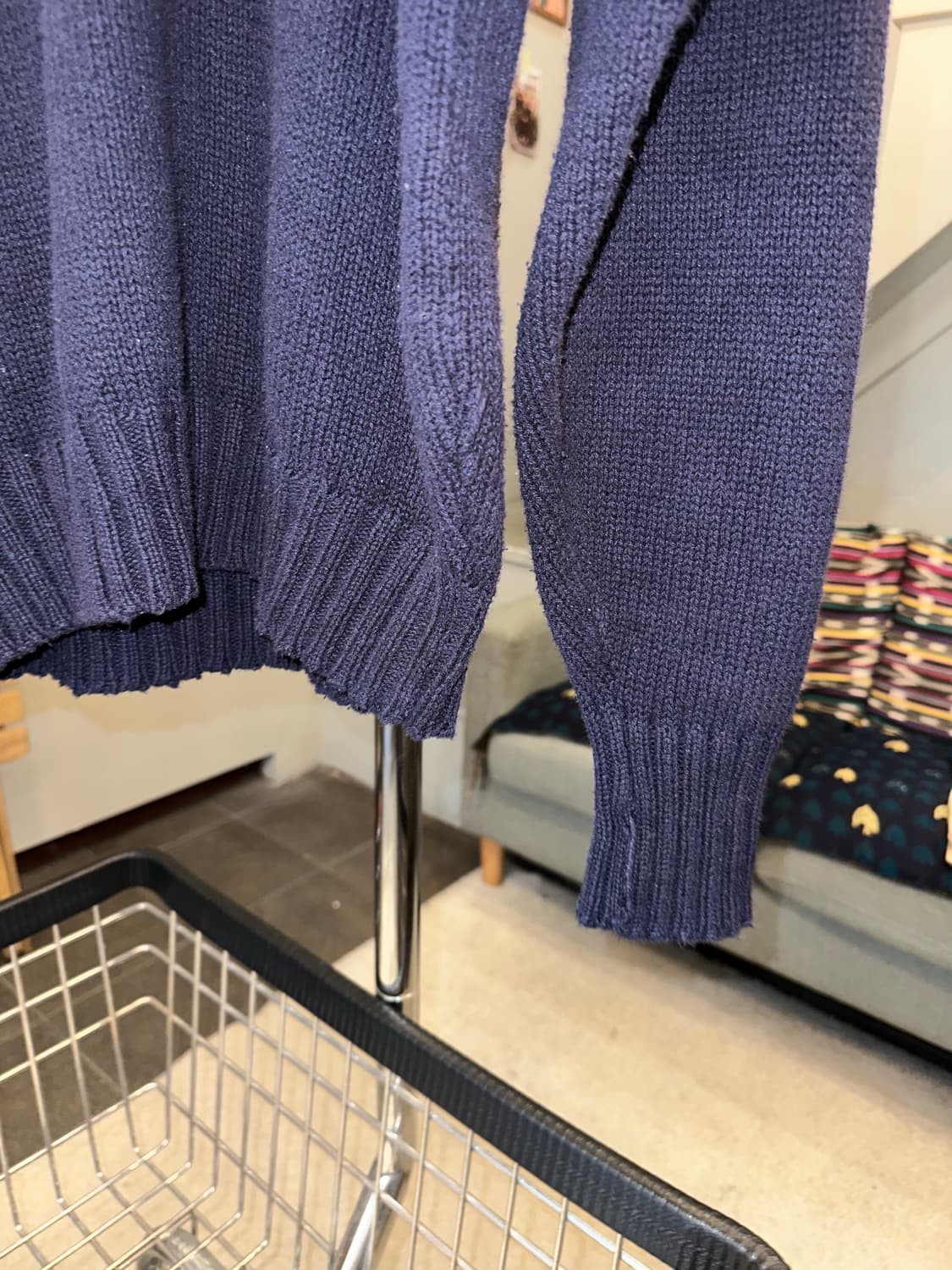 90’s Polo Ralph Lauren v-neck logo knit 상품이미지8