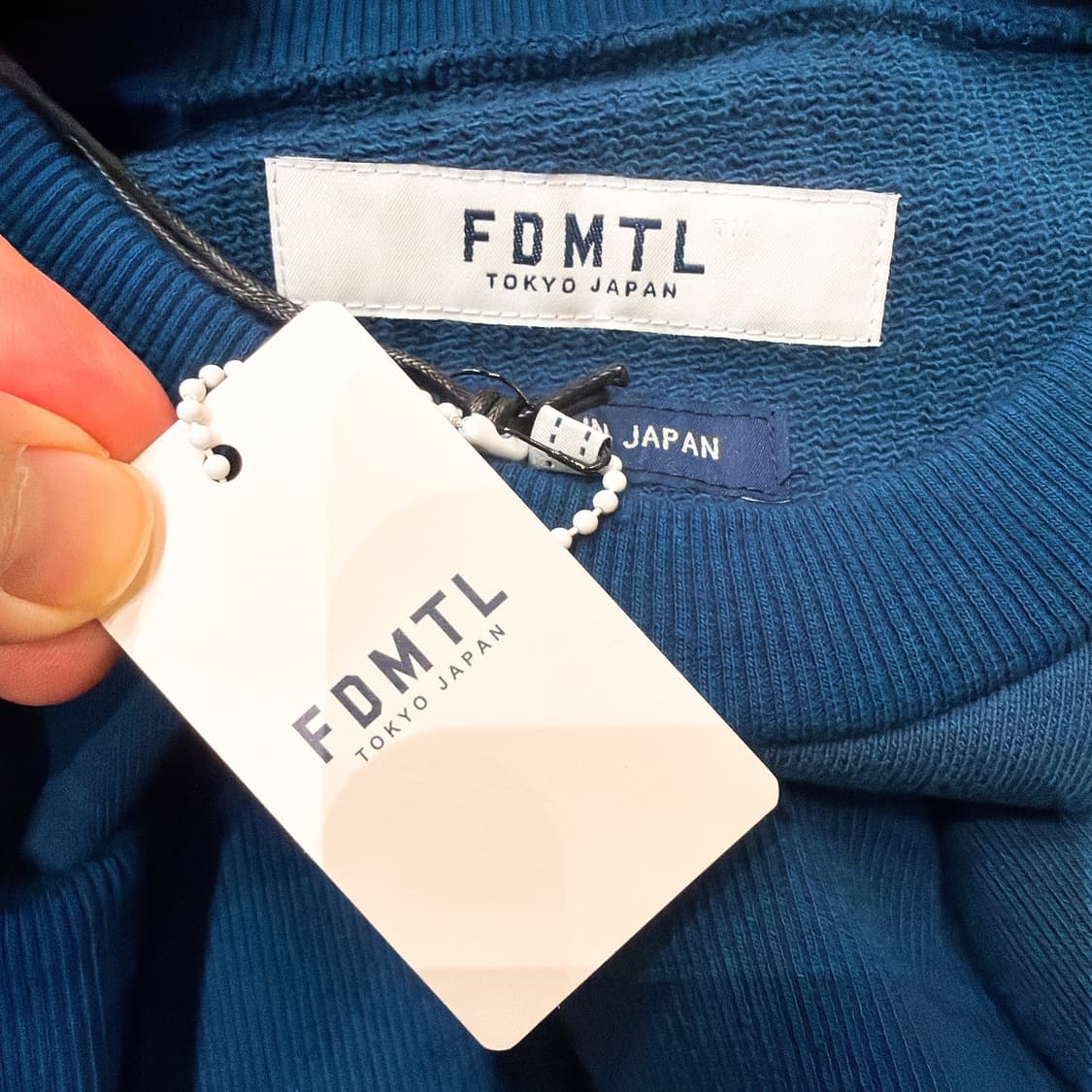 (정품/새상품) FDMTL 펀더멘탈 남성 네이비 로고 맨투맨 상품이미지4