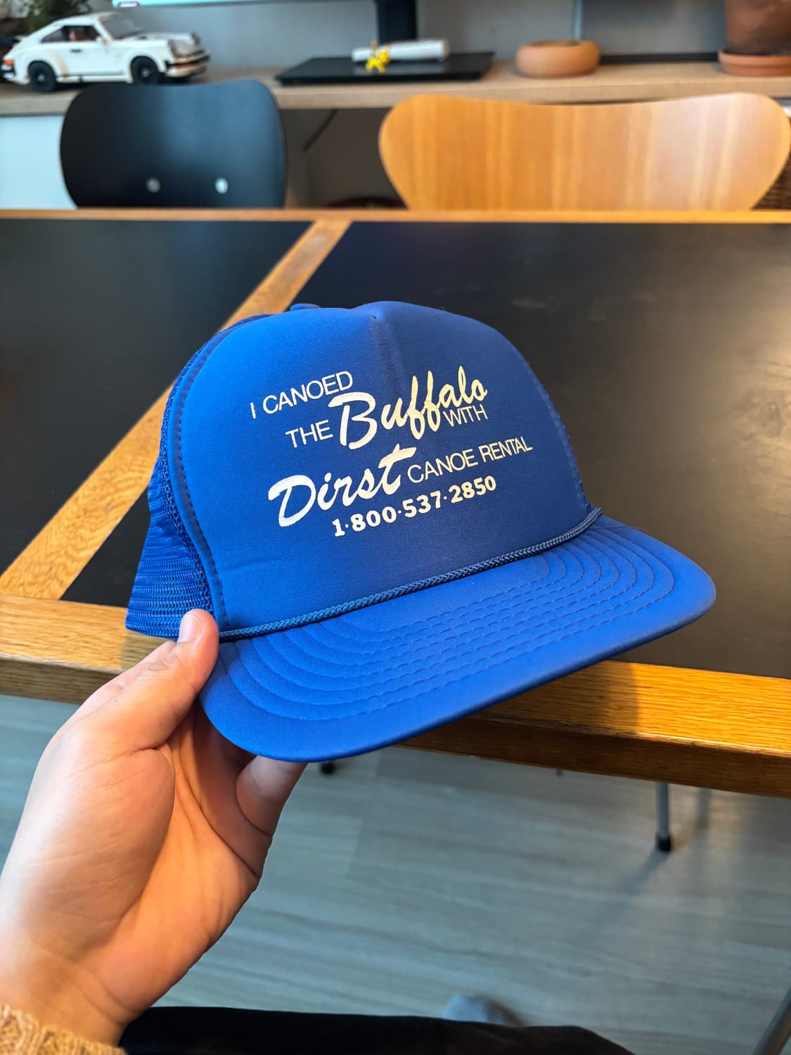 빈티지 트러커 캡 블루  상품이미지2